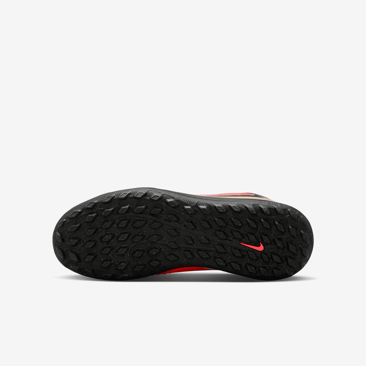 Nike Jr. Phantom 6 High Club Big Kids' Turf Soccer Shoes - Bright Crimson/Black-Bright Crimson