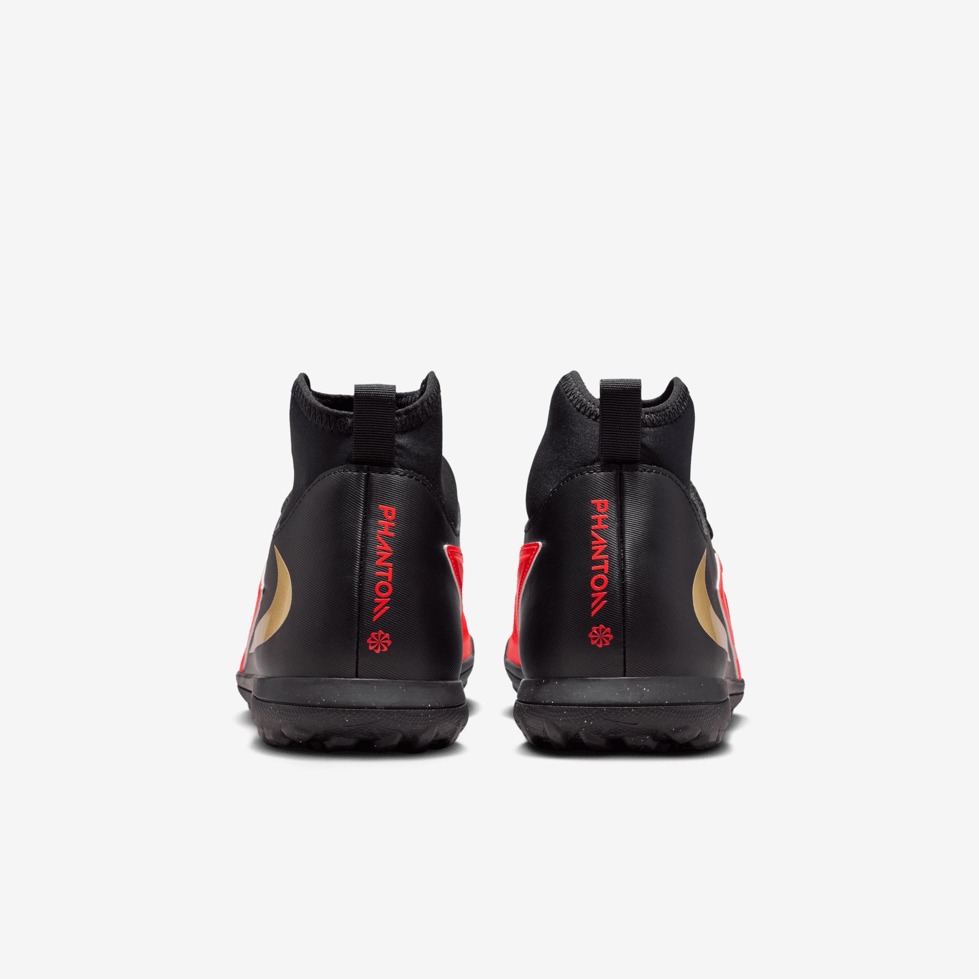 Nike Phantom 6 High Club Turf Soccer Shoes - Bright Crimson/Blur-Black
