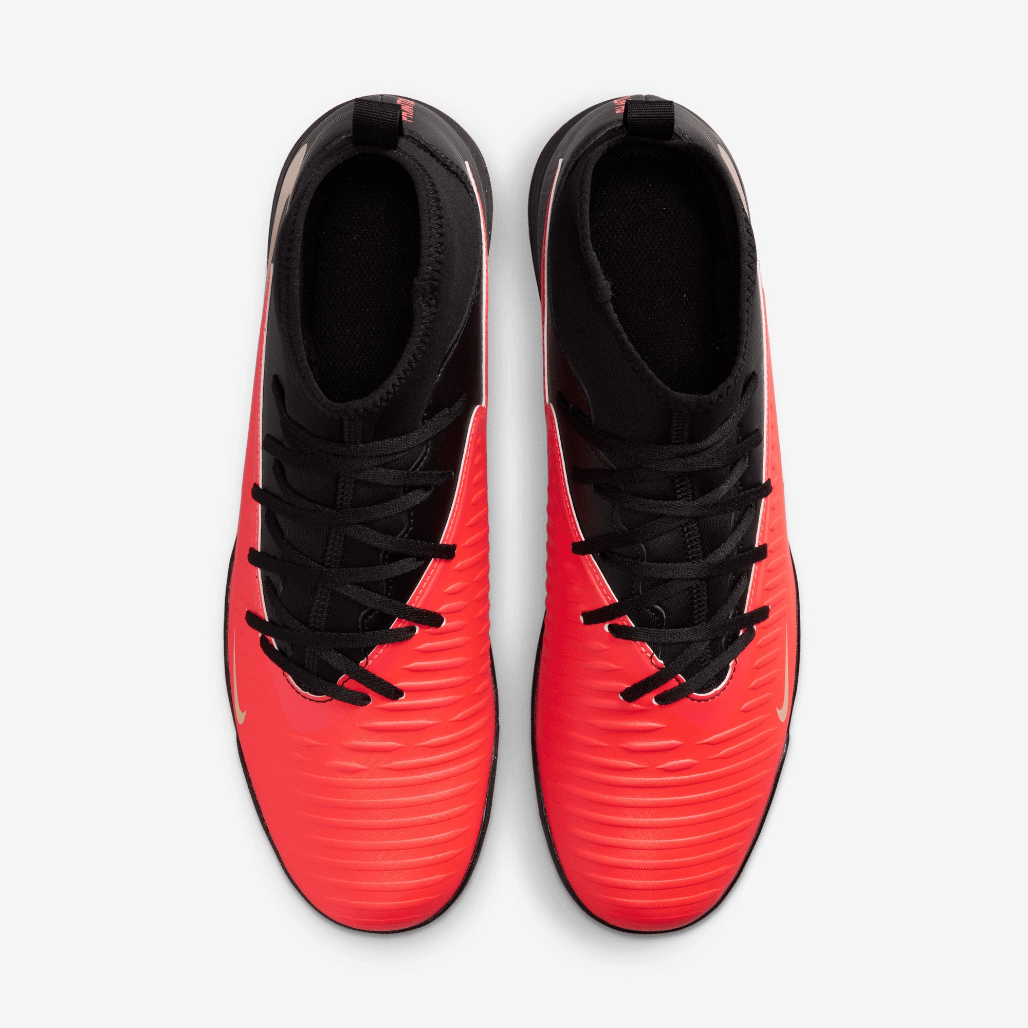 Nike Phantom 6 High Club Turf Soccer Shoes - Bright Crimson/Blur-Black