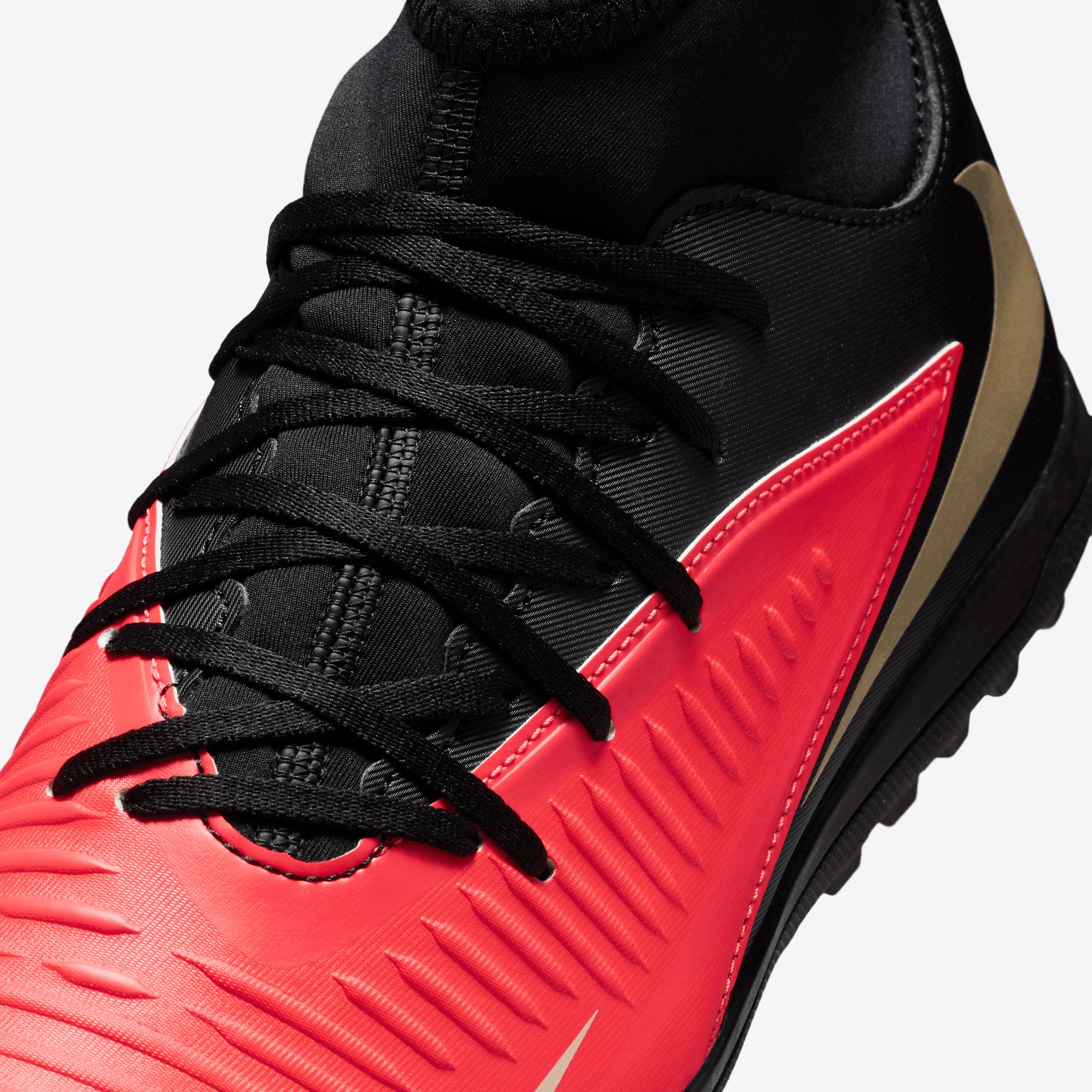 Nike Phantom 6 High Club Turf Soccer Shoes - Bright Crimson/Blur-Black