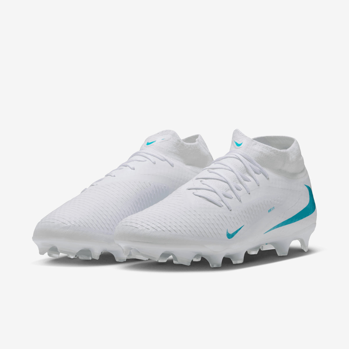 Nike Phantom 6 High Academy Multi-Ground Soccer Cleats - White/Dusty Cactus-White