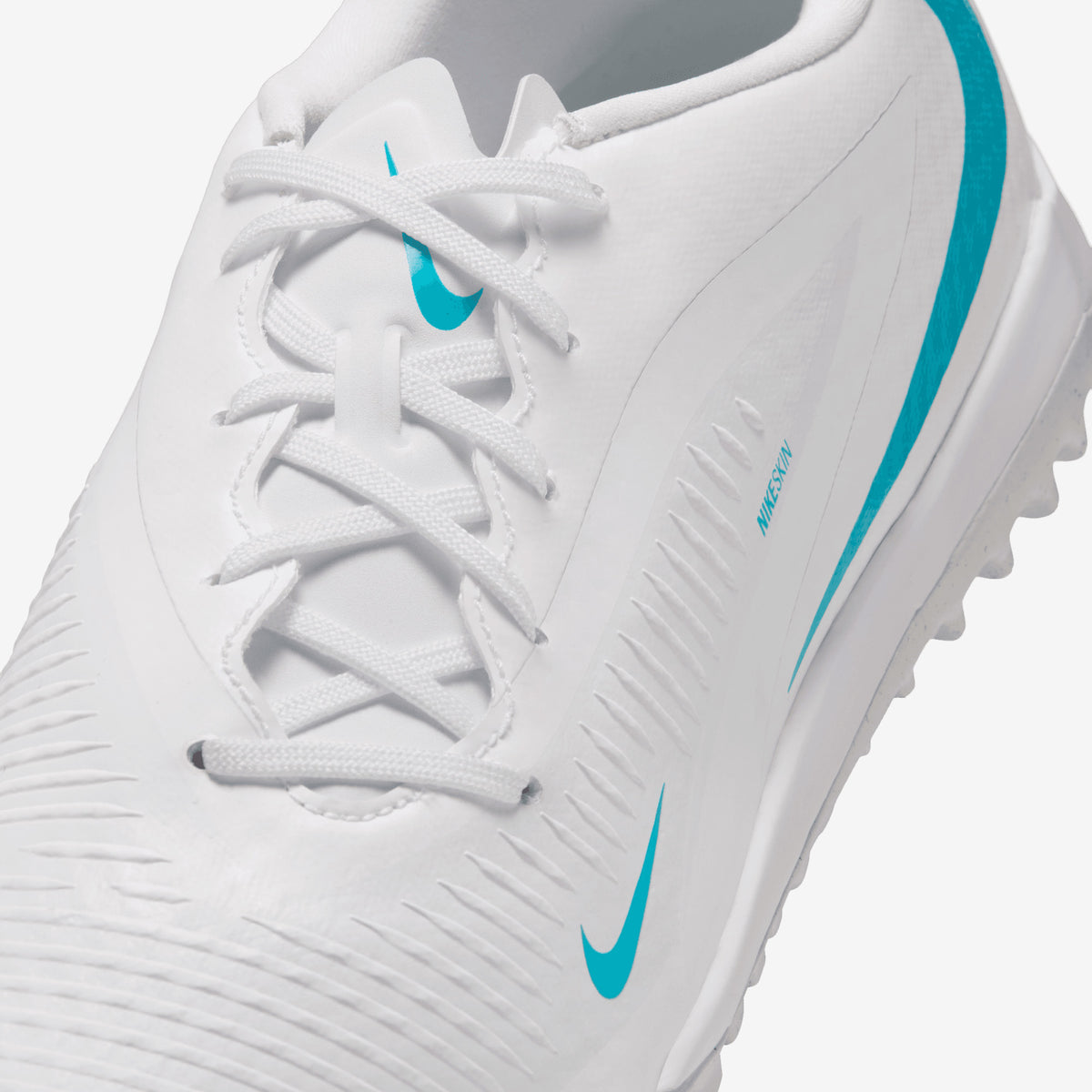 Nike Phantom 6 Low Academy Turf Soccer Shoes - White/Dusty Cactus-White