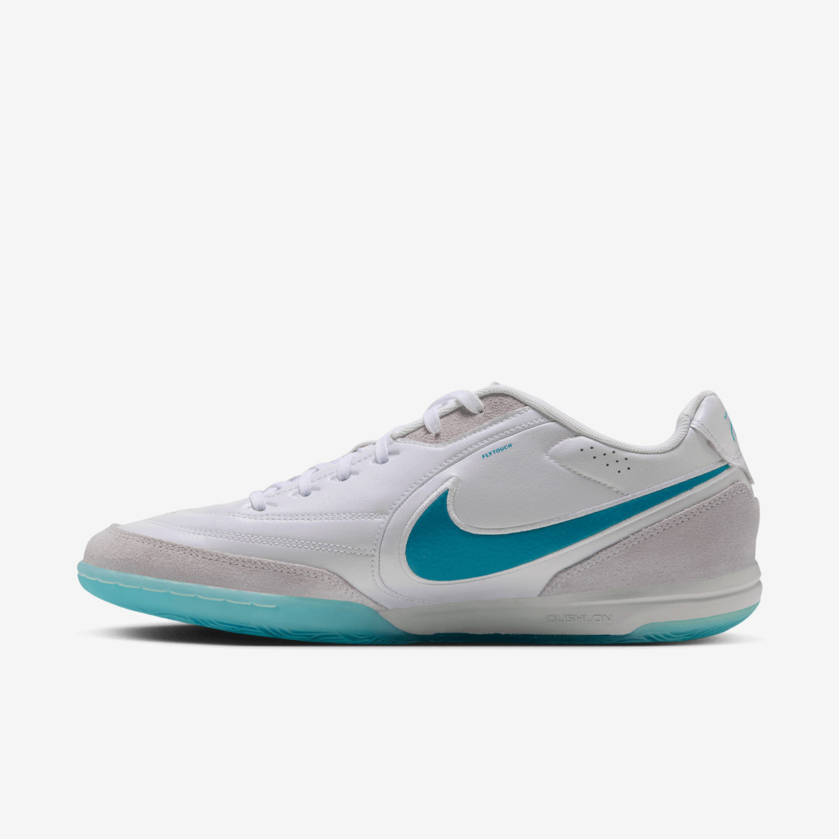 Nike Tiempo Streetgato Indoor/Court Low-Top Soccer Shoes - White/Dusty Cactus-White