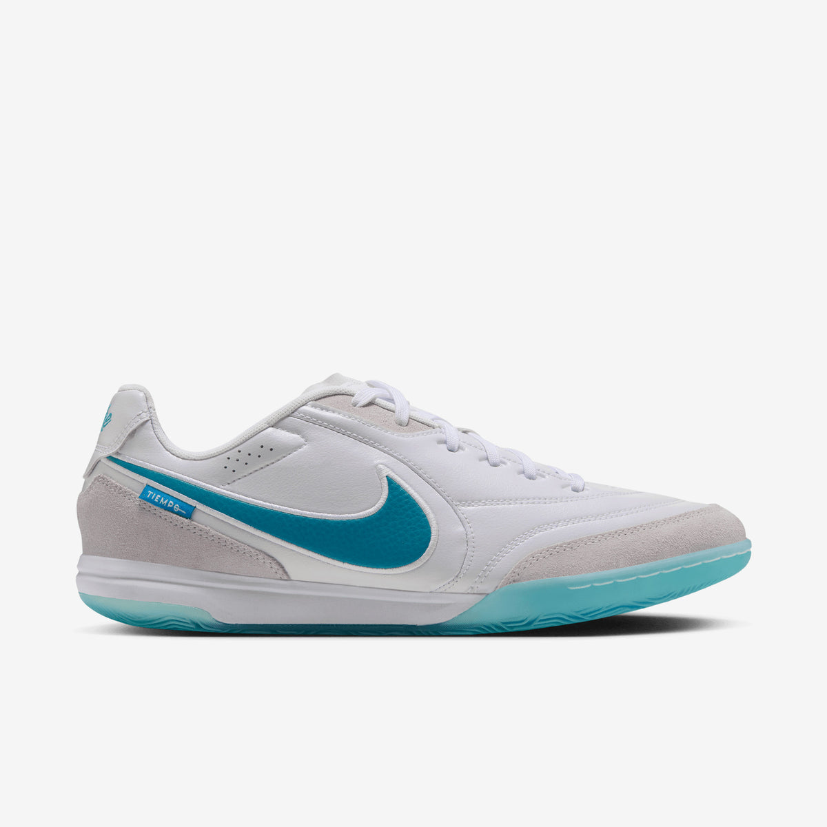 Nike Tiempo Streetgato Indoor/Court Low-Top Soccer Shoes - White/Dusty Cactus-White