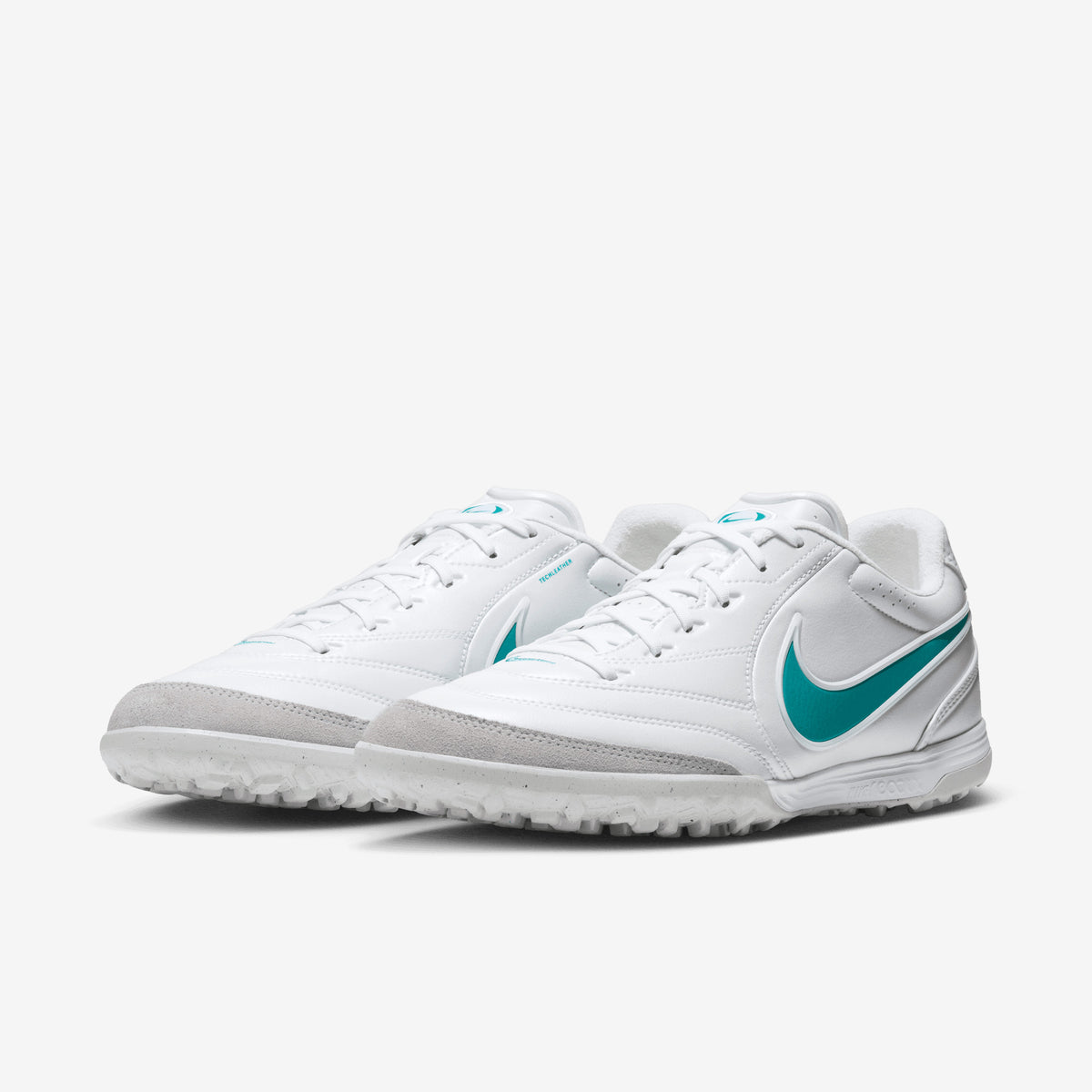 Nike Tiempo Ligera Pro Turf Low-Top Soccer Shoes - White/Dusty Cactus-White