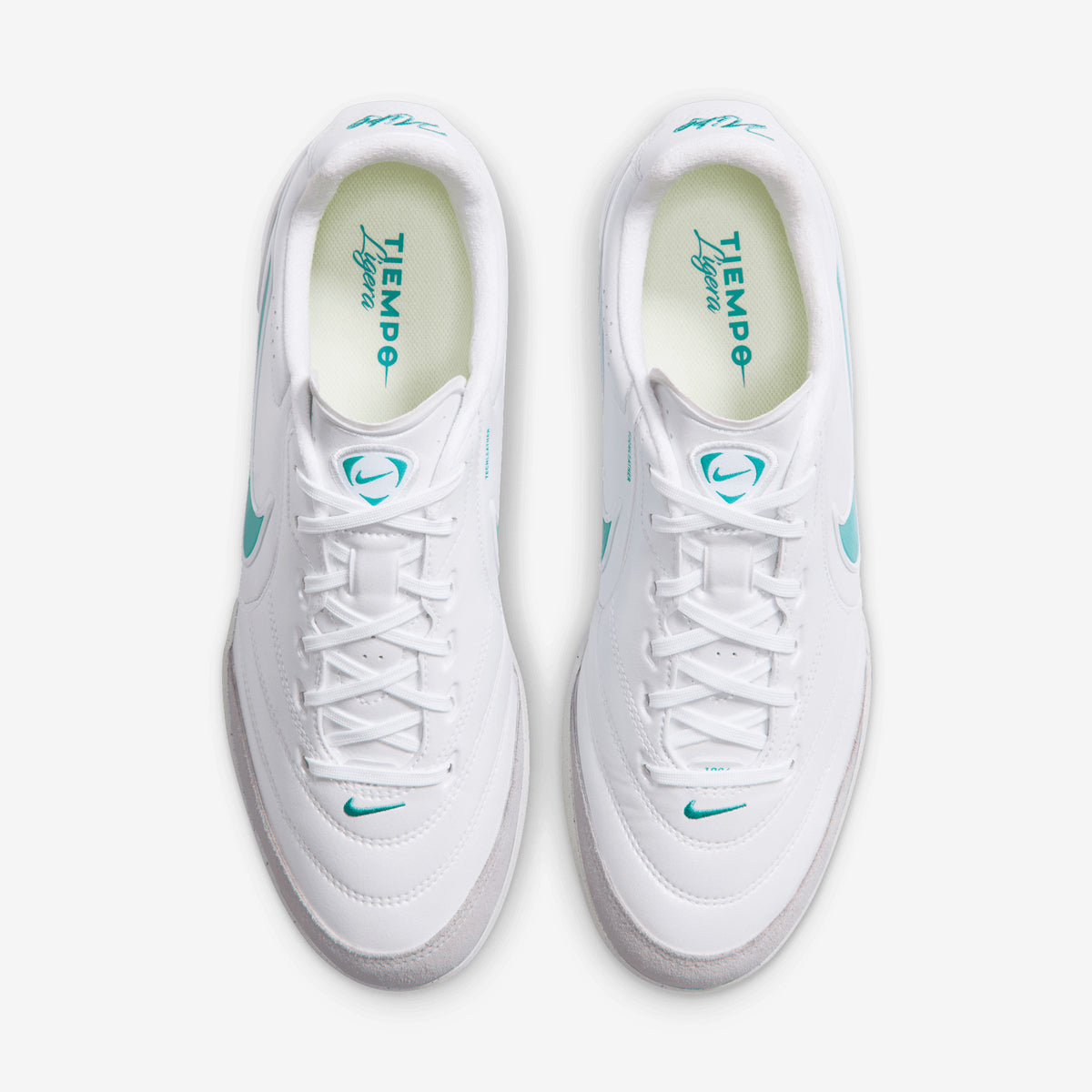 Nike Tiempo Ligera Pro Turf Low-Top Soccer Shoes - White/Dusty Cactus-White