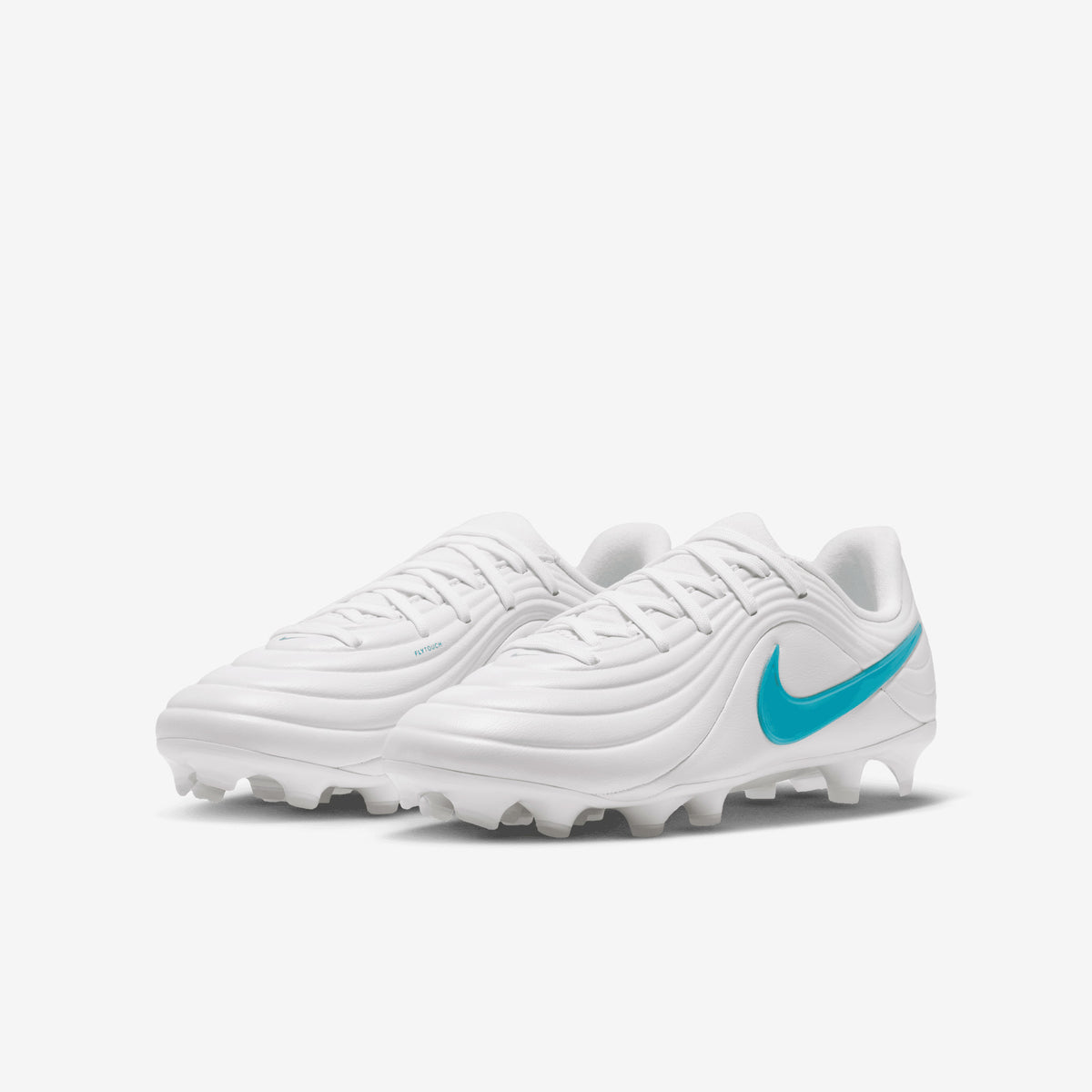 Nike Jr. Tiempo Maestro Academy Big Kids' Multi-Ground Low-Top Soccer Cleats - White/Dusty Cactus-White