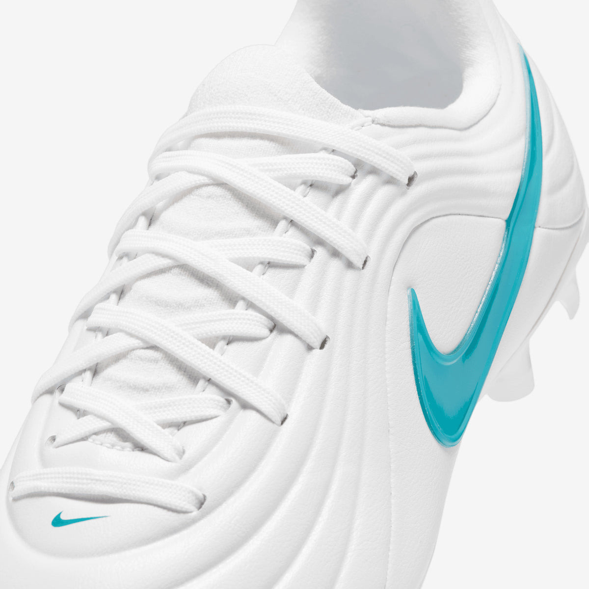 Nike Jr. Tiempo Maestro Academy Big Kids' Multi-Ground Low-Top Soccer Cleats - White/Dusty Cactus-White