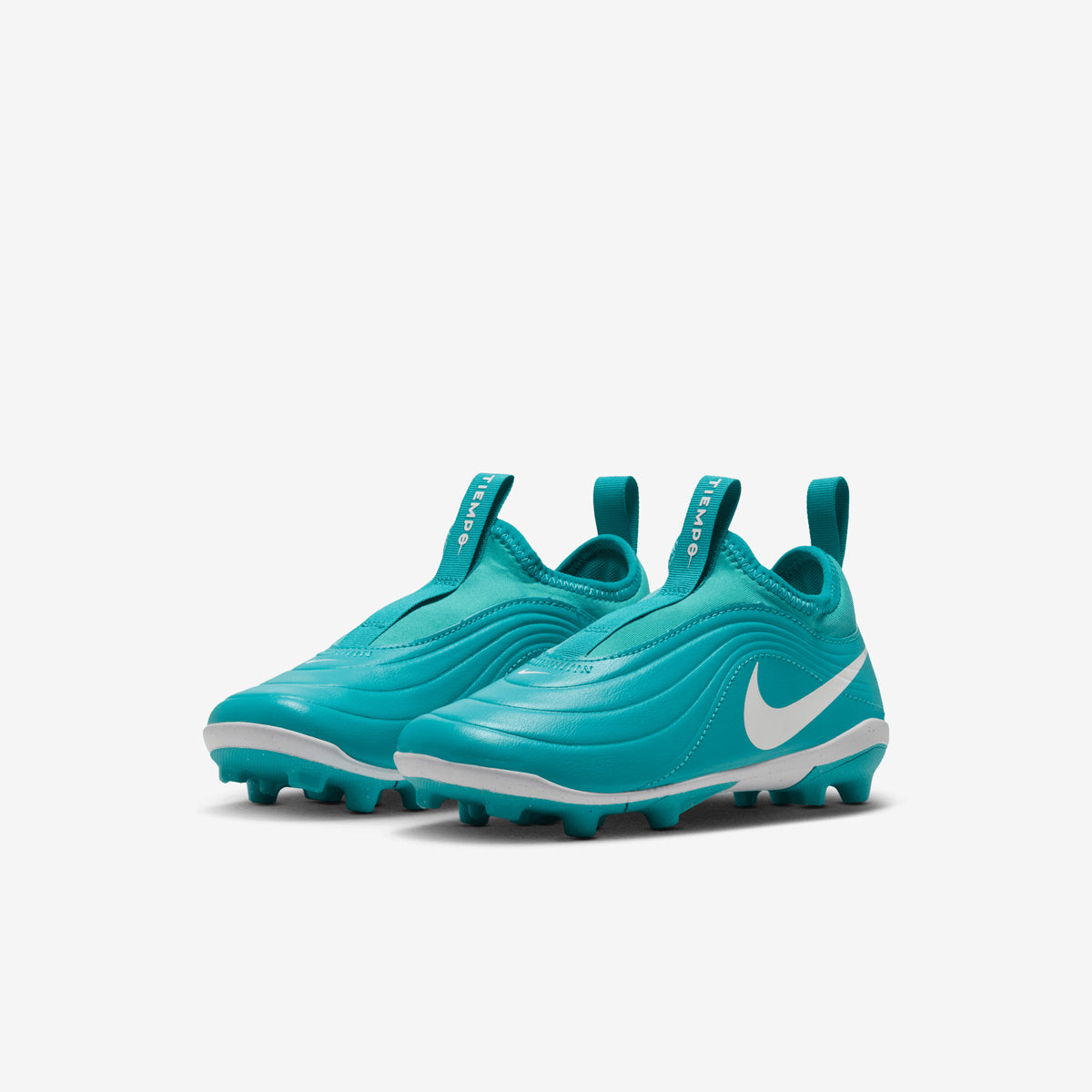 Nike Jr. Tiempo Maestro Club Flex Little Kids' Multi-Ground Low-Top Soccer Cleats - White/Dusty Cactus-White