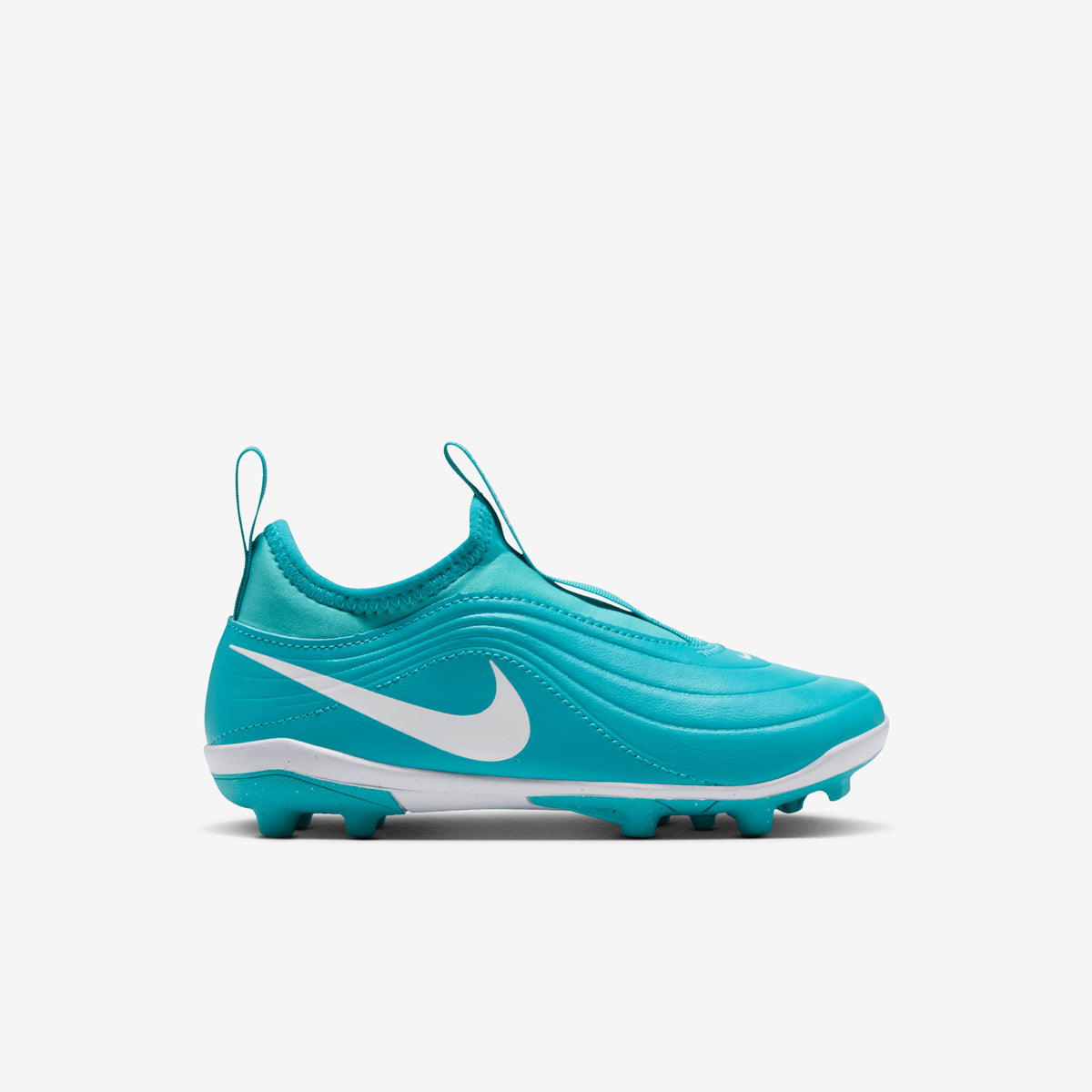 Nike Jr. Tiempo Maestro Club Flex Little Kids' Multi-Ground Low-Top Soccer Cleats - White/Dusty Cactus-White