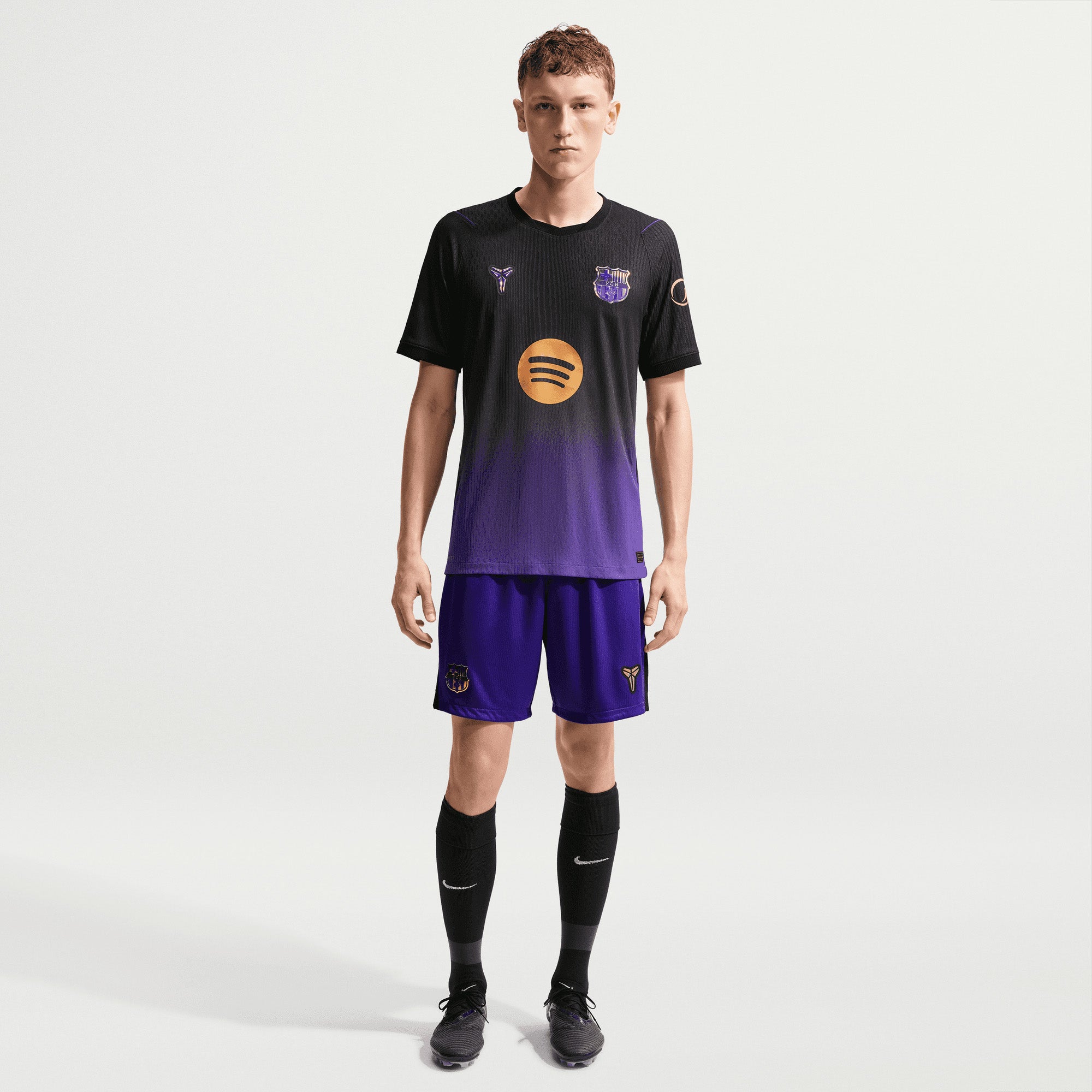 Nike FC Barcelona 2026/27 Match Away Men's Kobe Aero-FIT Soccer Authentic Jersey - Field Purple/Field Purple/Metallic Gold