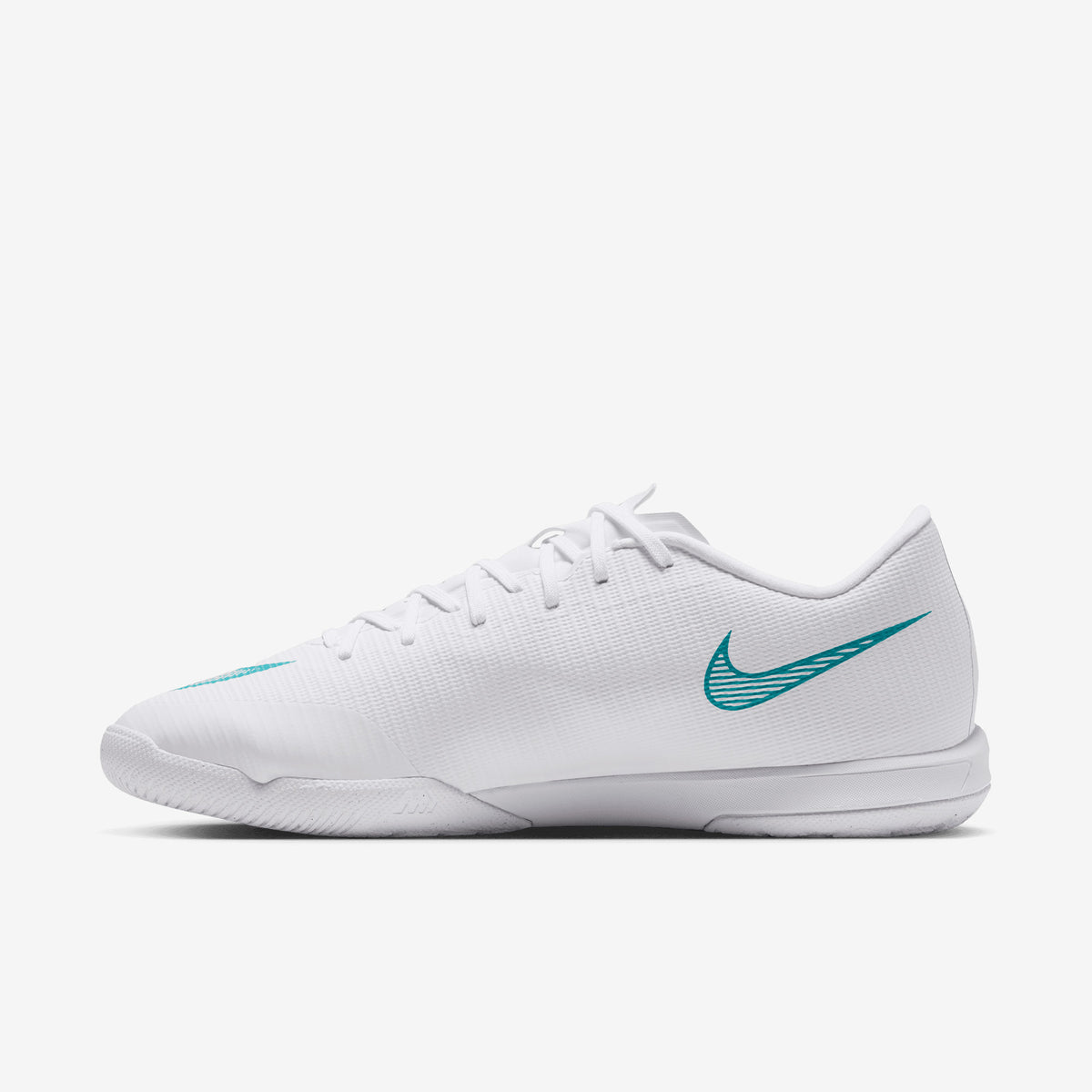 Nike Mercurial Vapor 17 Academy Indoor/Court Low-Top Soccer Shoes - White/Dusty Cactus