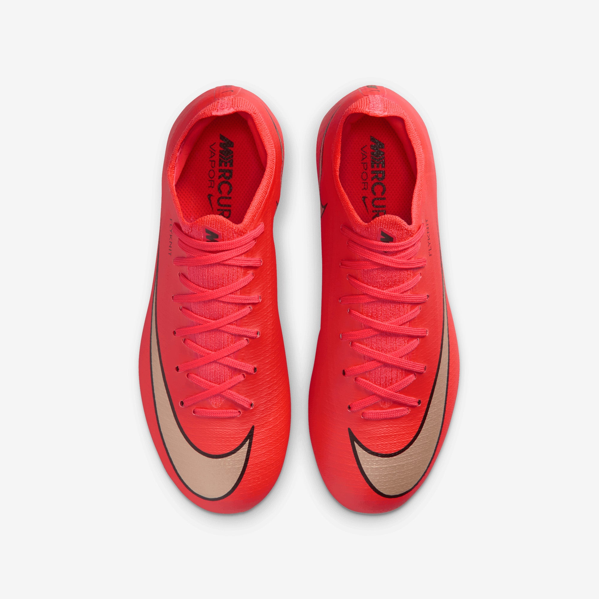 Nike Jr. Mercurial Vapor 17 Pro Big Kids' Firm-Ground Low-Top Soccer Cleats - Bright Crimson/Blur