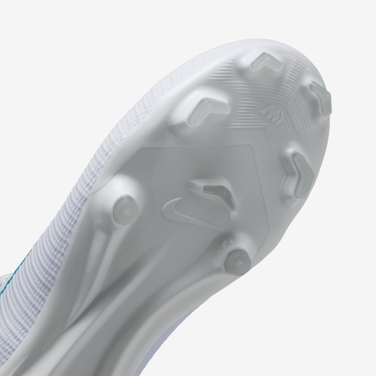 Nike Jr. Mercurial Vapor 17 Academy Big Kids' Multi-Ground Low-Top Soccer Cleats - White/Dusty Cactus