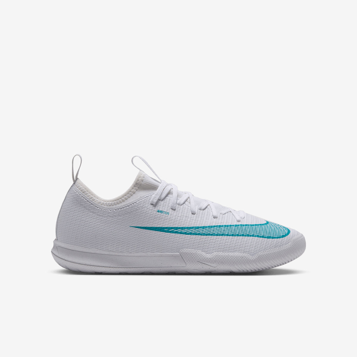 Nike Jr. Mercurial Vapor 17 Academy Big Kids' Indoor/Court Low-Top Soccer Shoes - White/Dusty Cactus