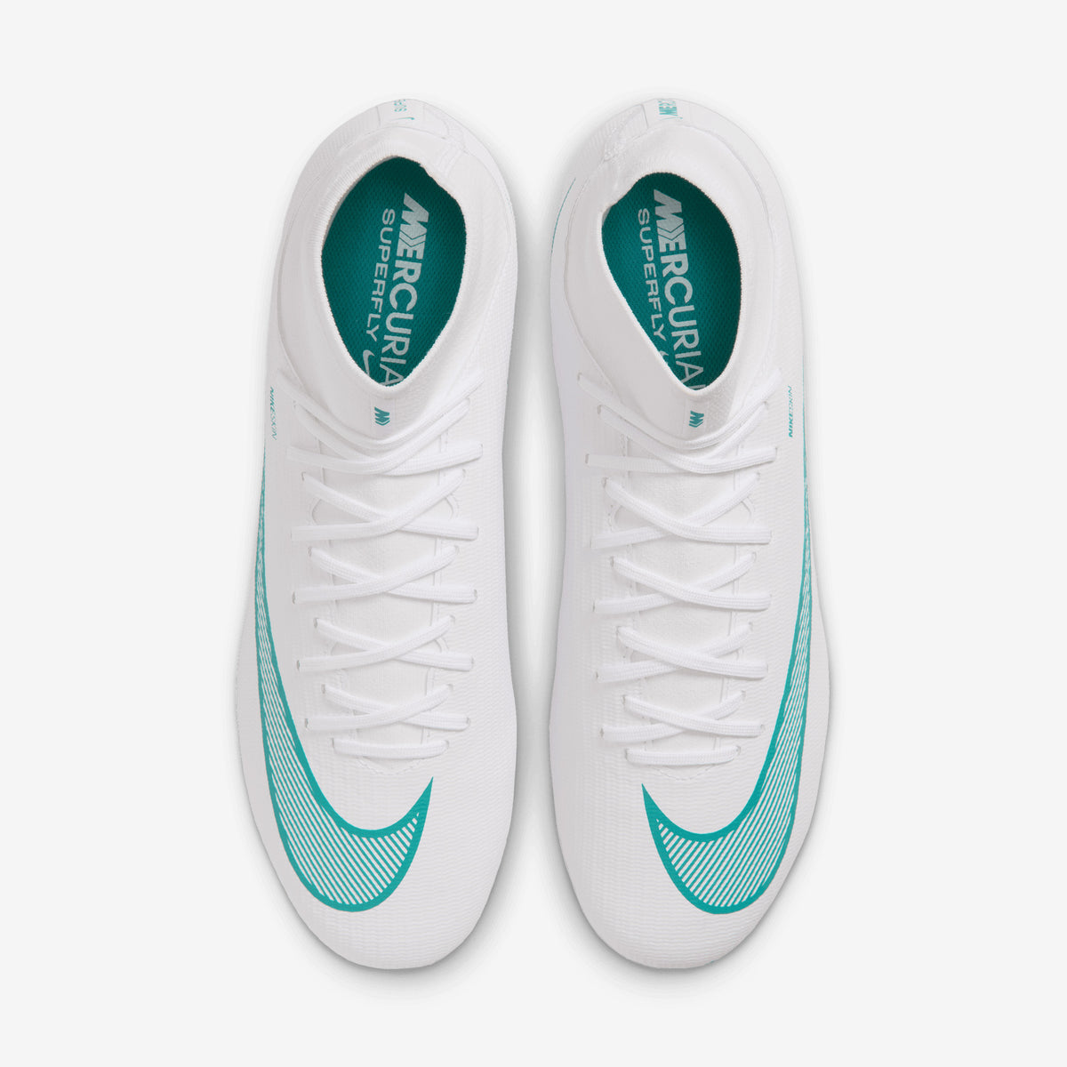 Nike Mercurial Superfly 11 Academy Multi-Ground High-Top Soccer Cleats - White/Dusty Cactus