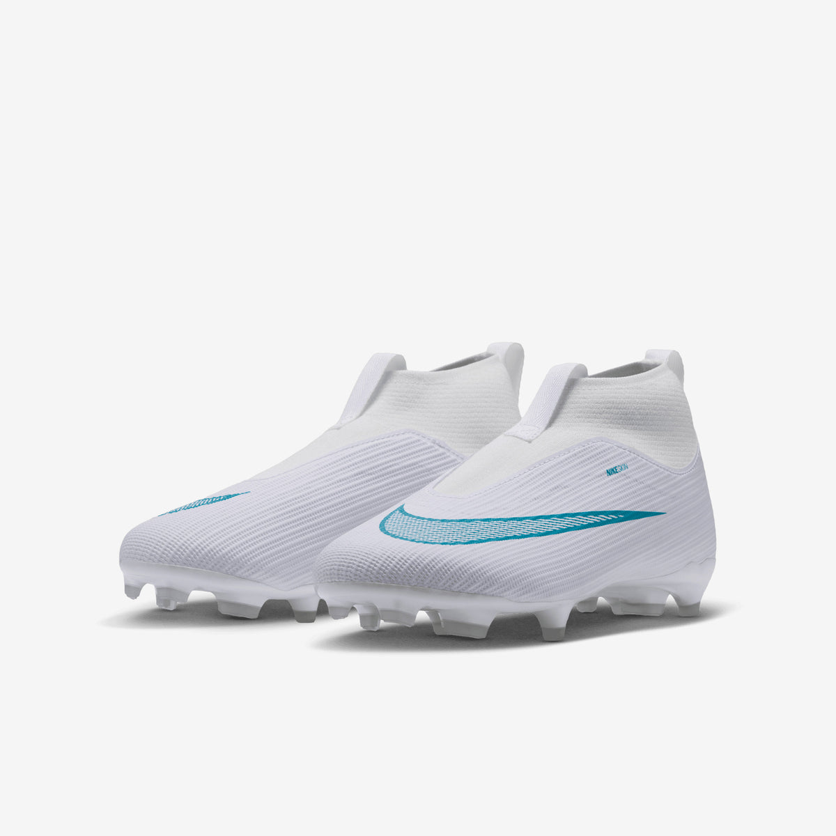 Nike Jr. Mercurial Superfly 11 Academy Big Kids' Multi-Ground High-Top Soccer Cleats - White/Dusty Cactus