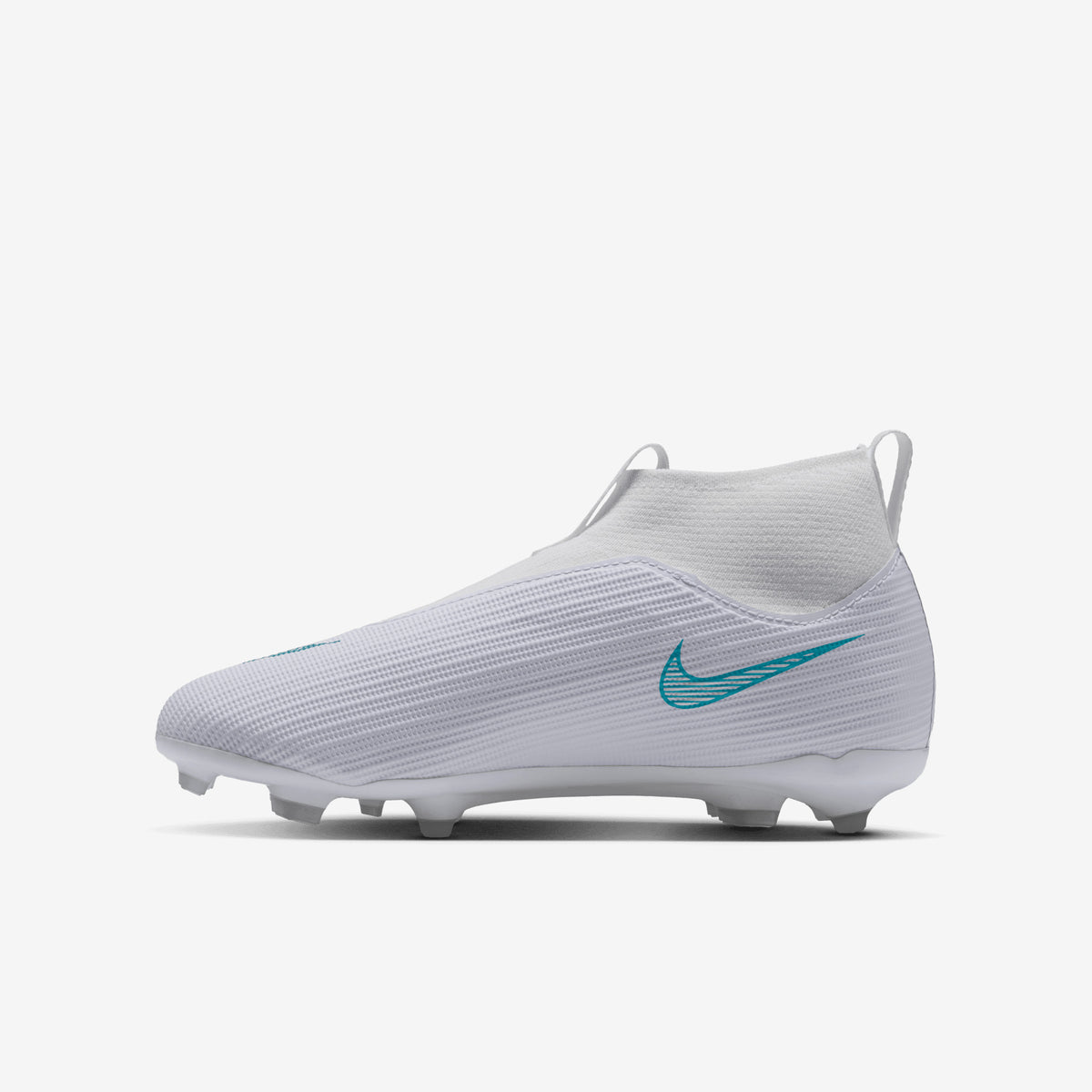Nike Jr. Mercurial Superfly 11 Academy Big Kids' Multi-Ground High-Top Soccer Cleats - White/Dusty Cactus