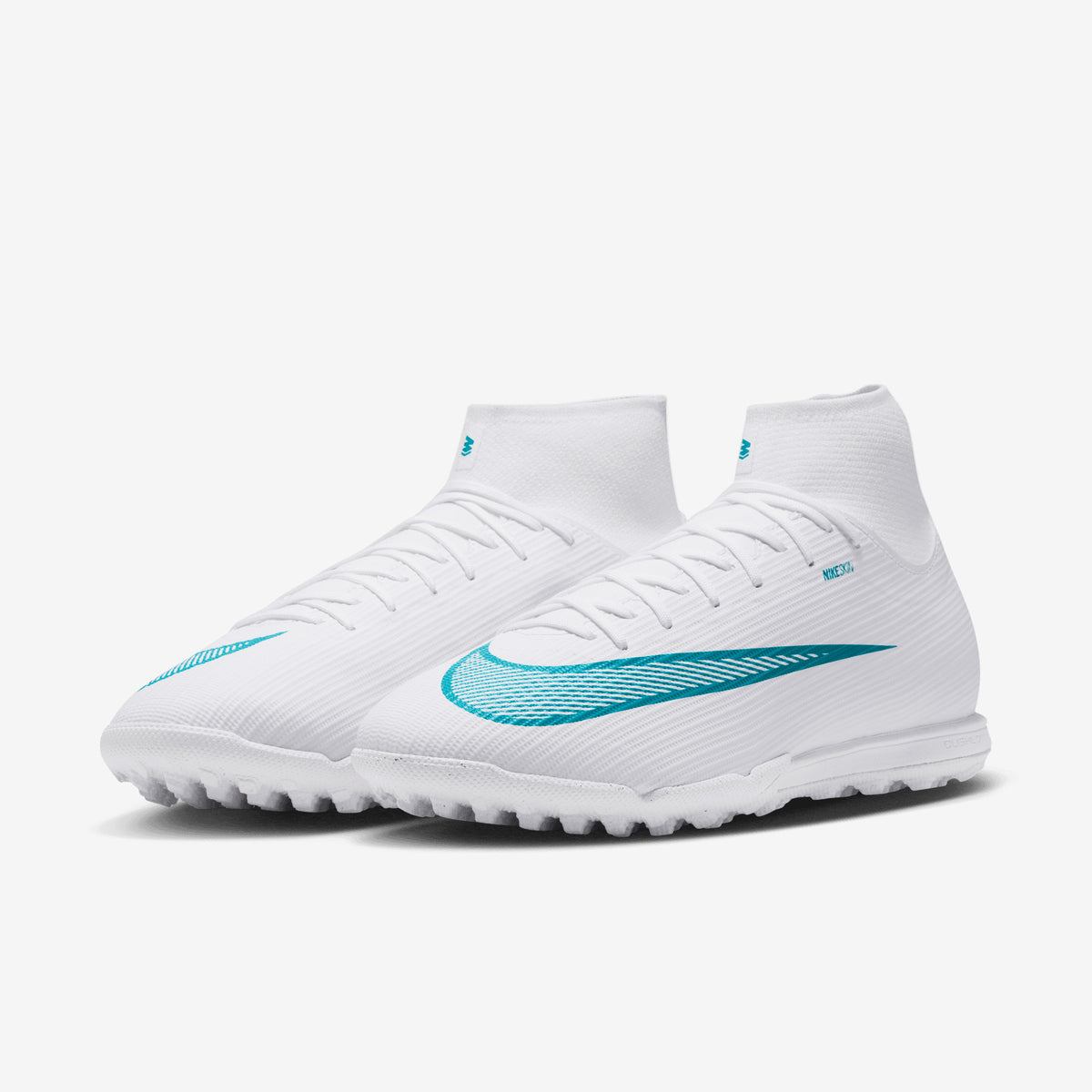 Nike Mercurial Superfly 11 Academy Turf High-Top Soccer Shoes - White/Dusty Cactus