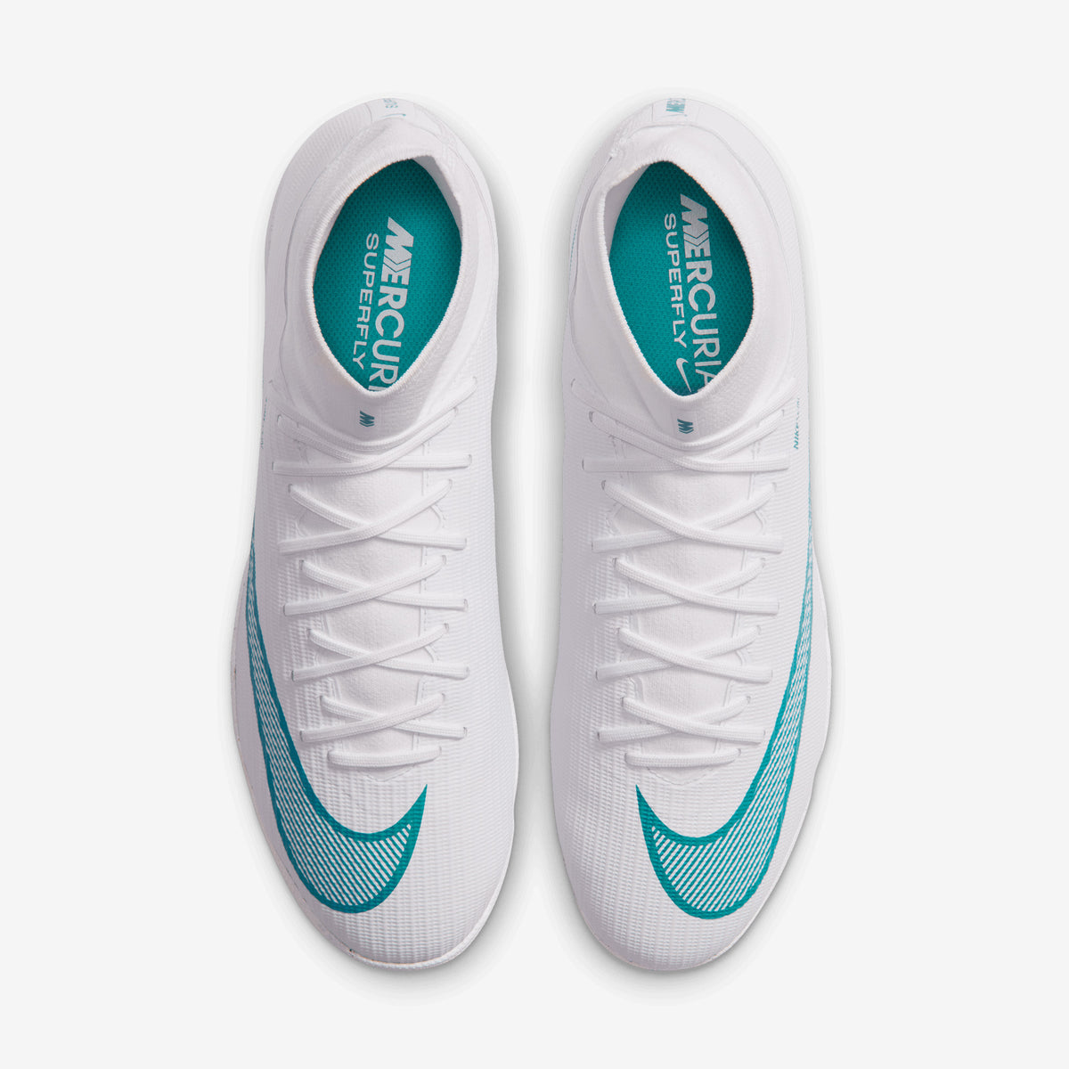Nike Mercurial Superfly 11 Academy Turf High-Top Soccer Shoes - White/Dusty Cactus