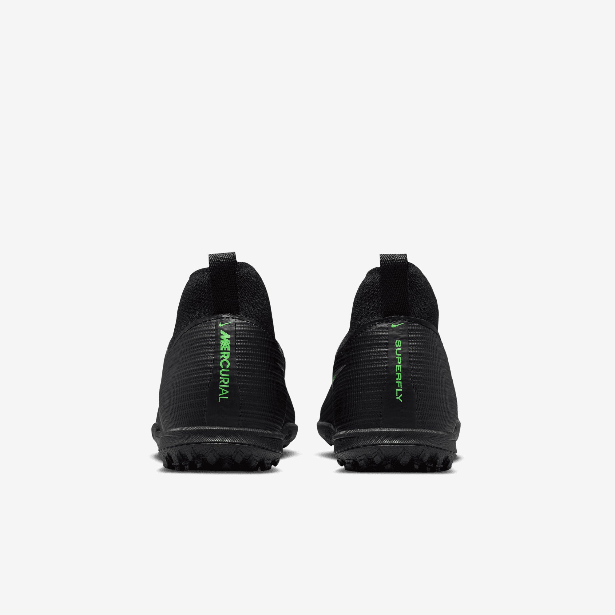 Nike Jr. Mercurial Superfly 11 Academy Big Kids' Turf High-Top Soccer Shoes - Black/Illusion Green-Black
