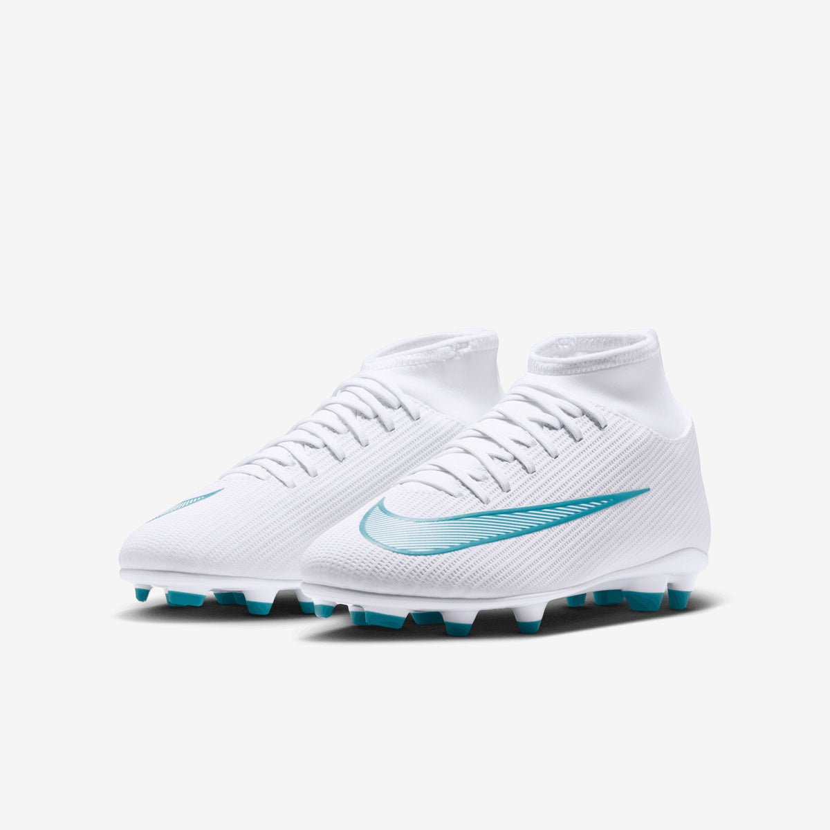 Nike Jr. Mercurial Superfly 11 Club Big Kids' Multi-Ground High-Top Soccer Cleats - White/Dusty Cactus