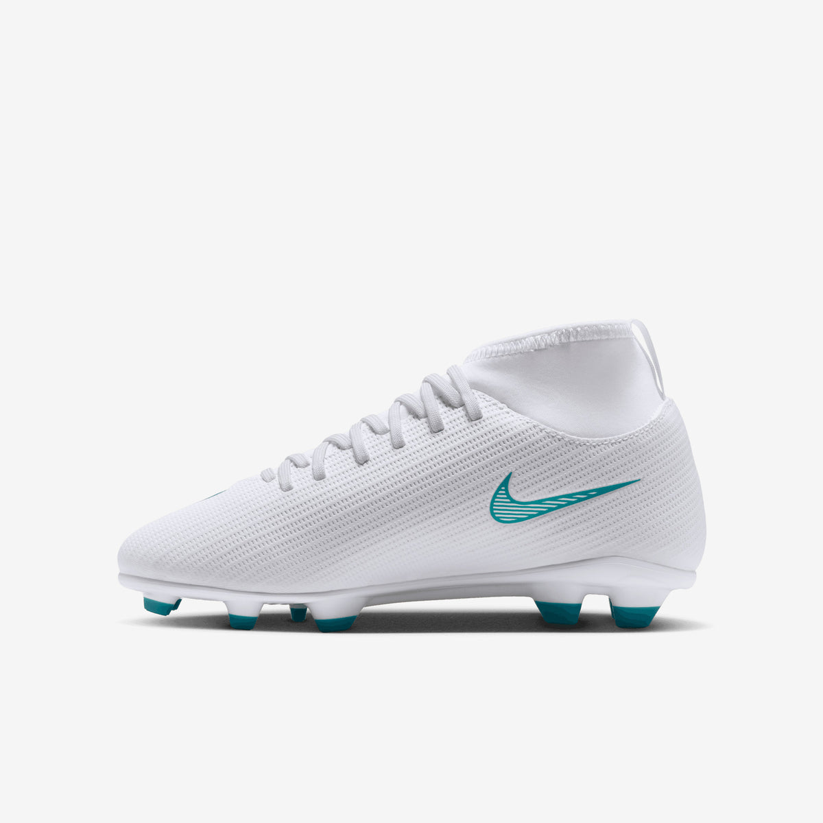 Nike Jr. Mercurial Superfly 11 Club Big Kids' Multi-Ground High-Top Soccer Cleats - White/Dusty Cactus