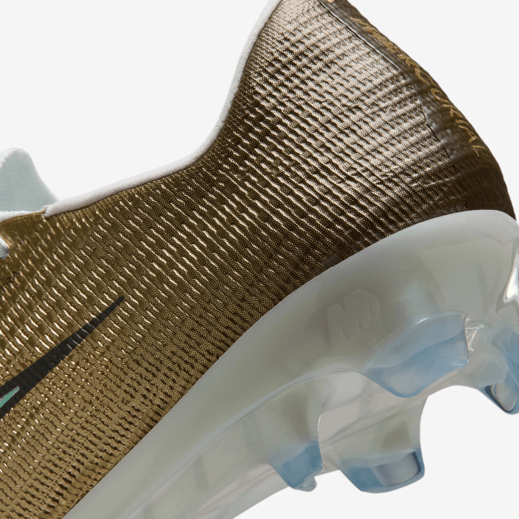 Nike Mercurial Superfly 11 Elite Kylian Mbappé Firm-Ground High-Top Soccer Cleats - Metallic Gold/Green Glow