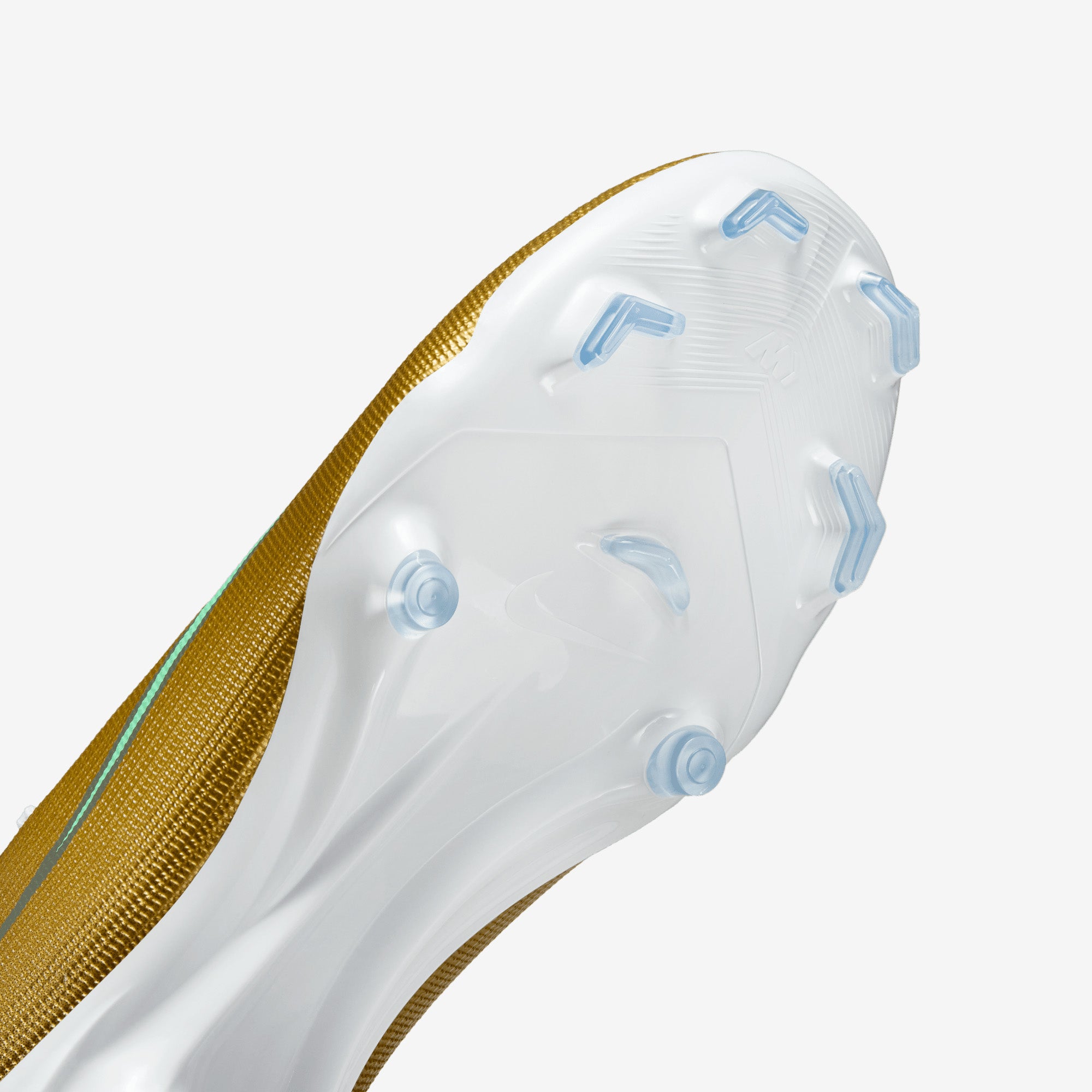 Nike Mercurial Superfly 11 Academy Kylian Mbappé Multi-Ground High-Top Soccer Cleats - Metallic Gold/Green Glow