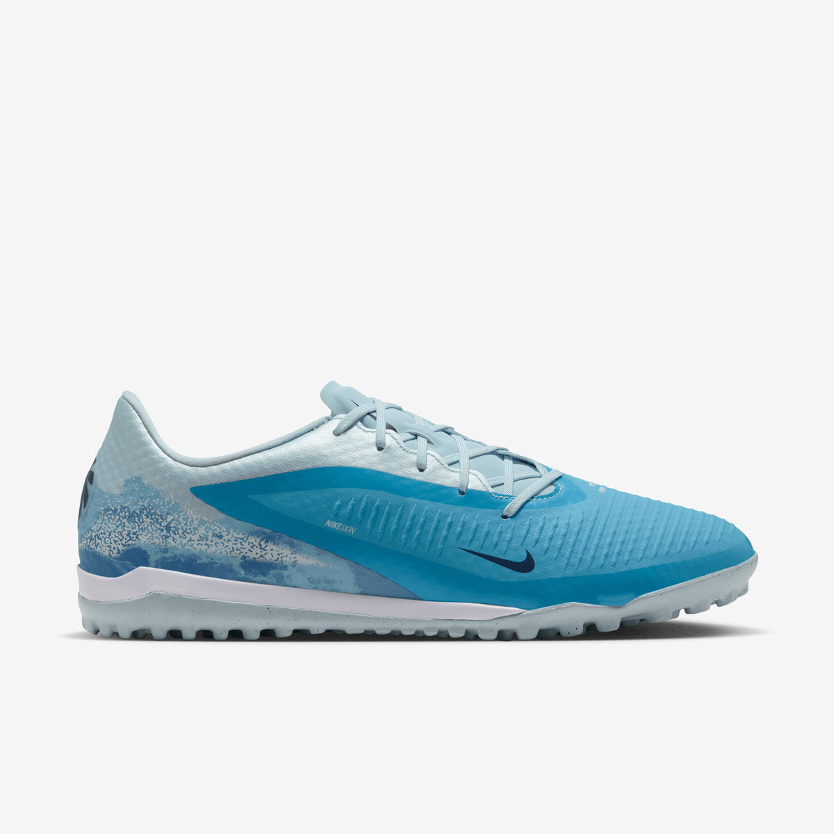 Nike Phantom 6 Low Academy Erling Haaland Turf Soccer Shoes - Baltic Blue/Blue Eclipse-Glacier Blue