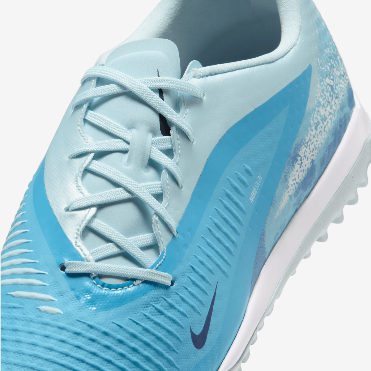 Nike Phantom 6 Low Academy Erling Haaland Turf Soccer Shoes - Baltic Blue/Blue Eclipse-Glacier Blue
