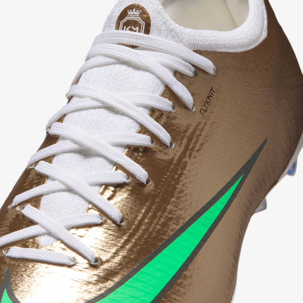 Nike Jr. Mercurial Vapor 17 Pro Kylian Mbappé Big Kids' Firm-Ground Low-Top Soccer Cleats - Metallic Gold/Green Glow