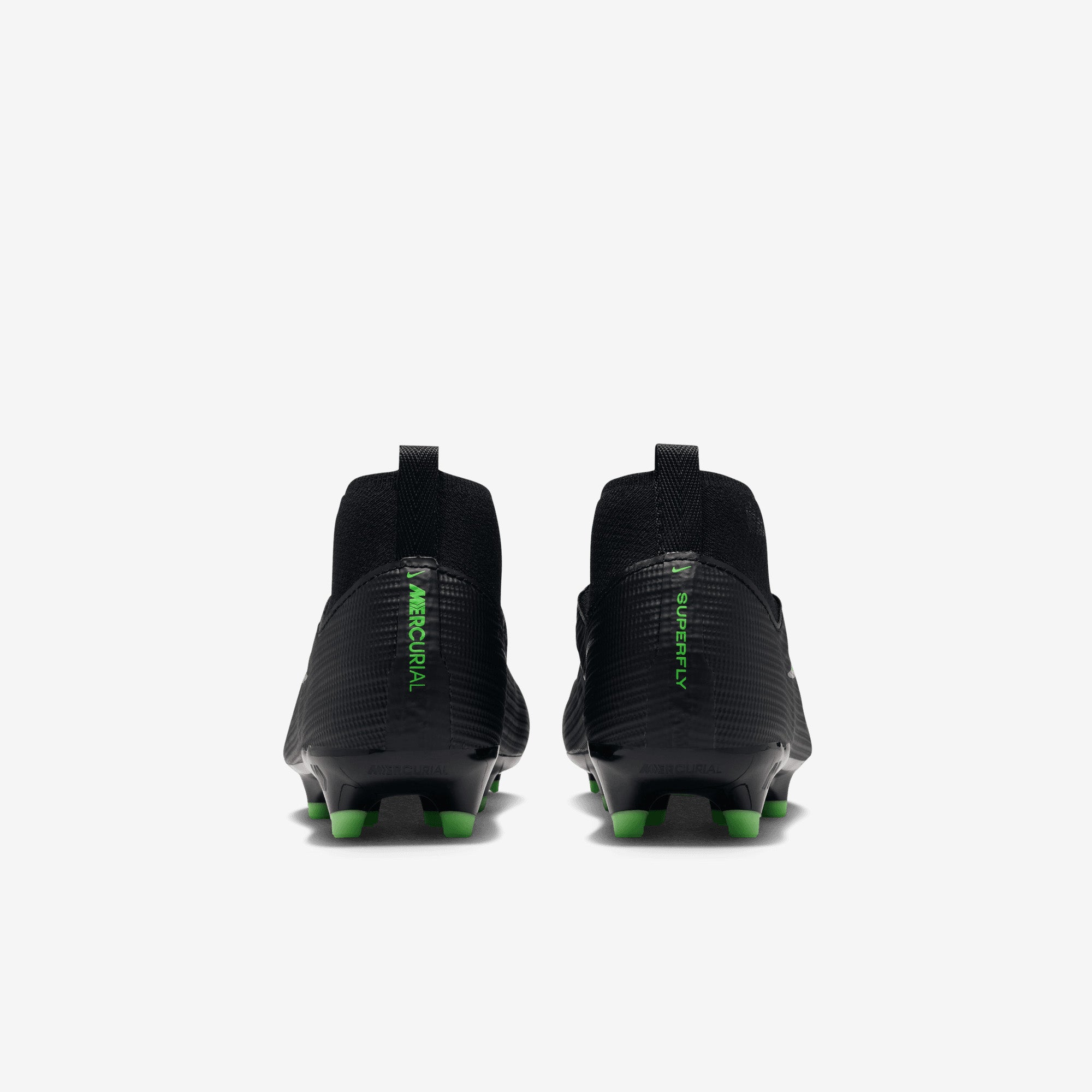 Nike Jr. Mercurial Superfly 11 Academy Little Kids' Multi-Ground High-Top Soccer Cleats - Black/Illusion Green-Black