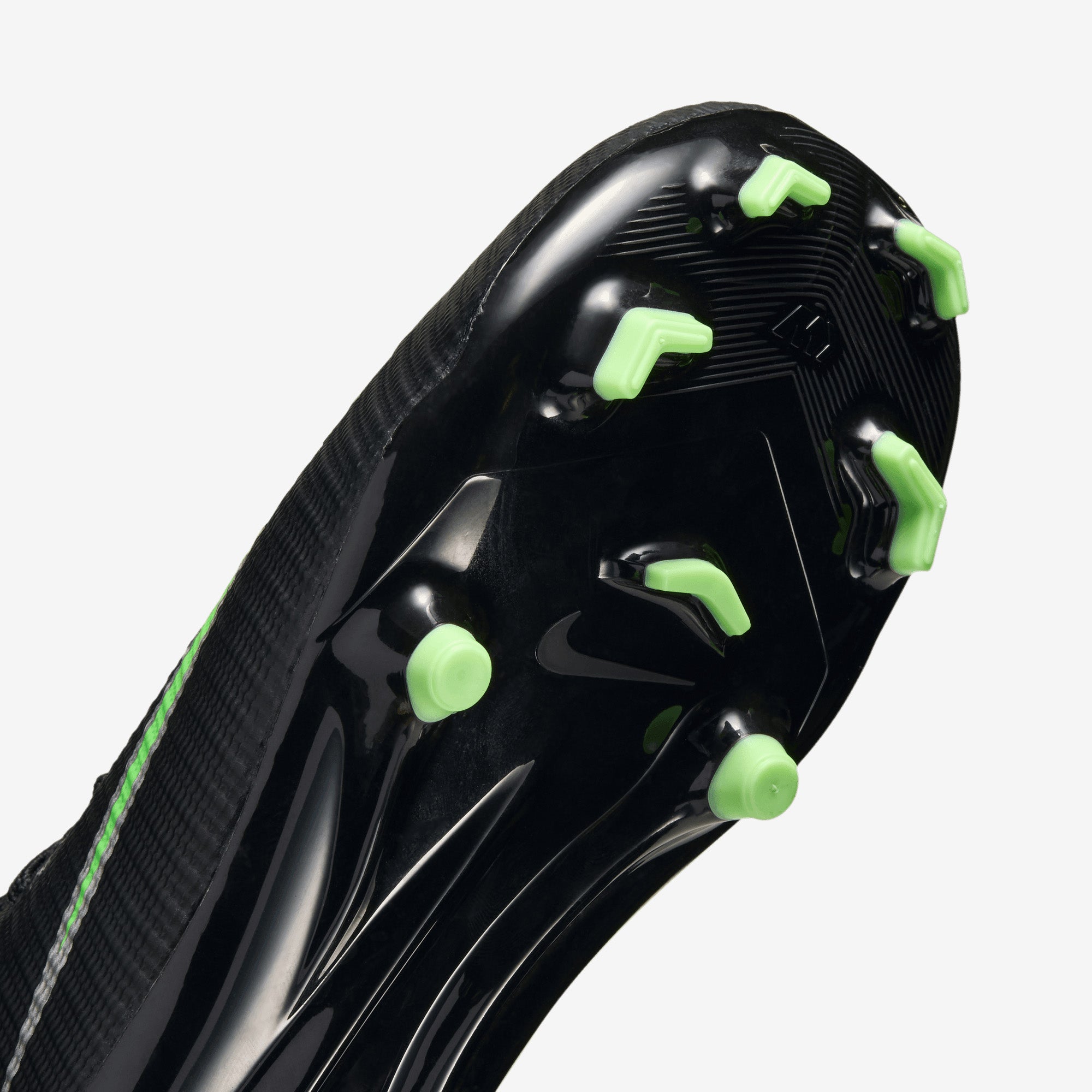 Nike Jr. Mercurial Superfly 11 Academy Little Kids' Multi-Ground High-Top Soccer Cleats - Black/Illusion Green-Black