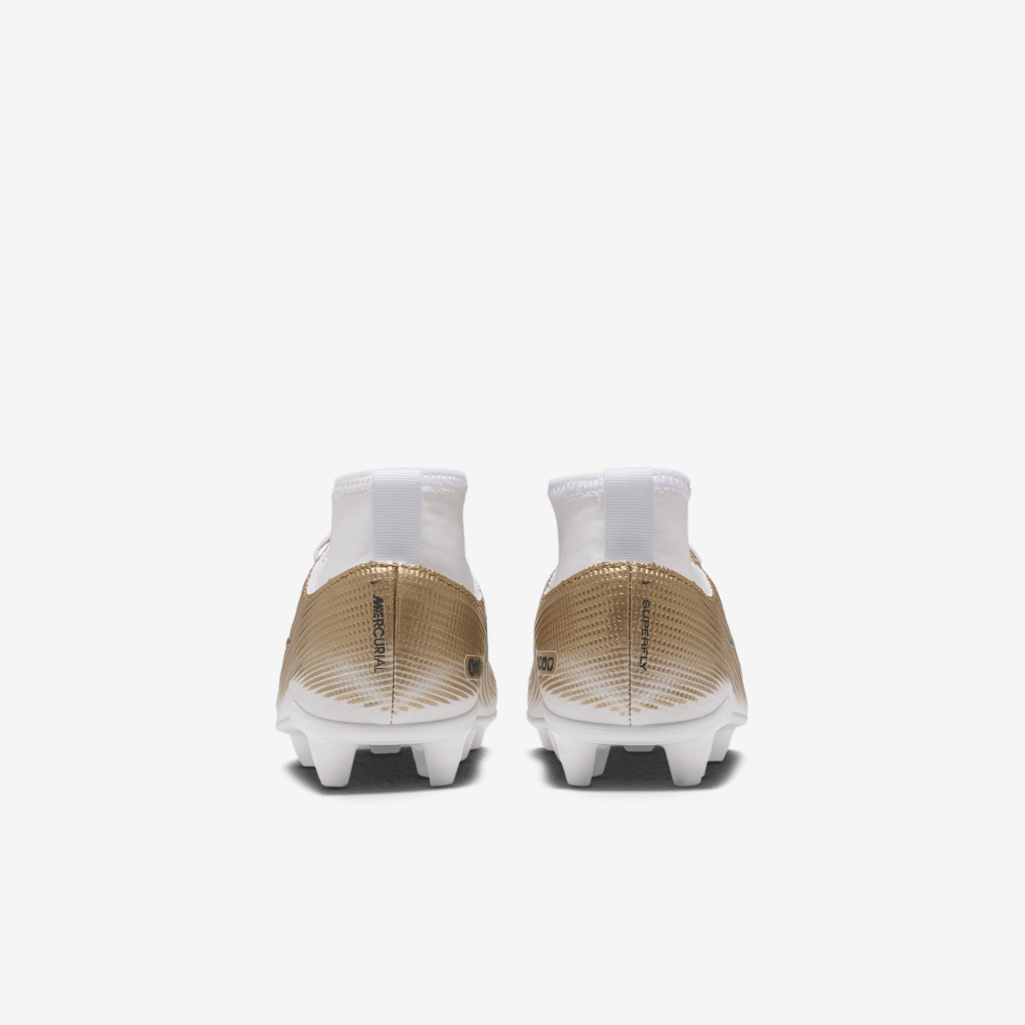 Nike Jr. Mercurial Superfly 11 Club Kylian Mbappé Little Kids' Multi-Ground High-Top Soccer Cleats - Metallic Gold/Green Glow