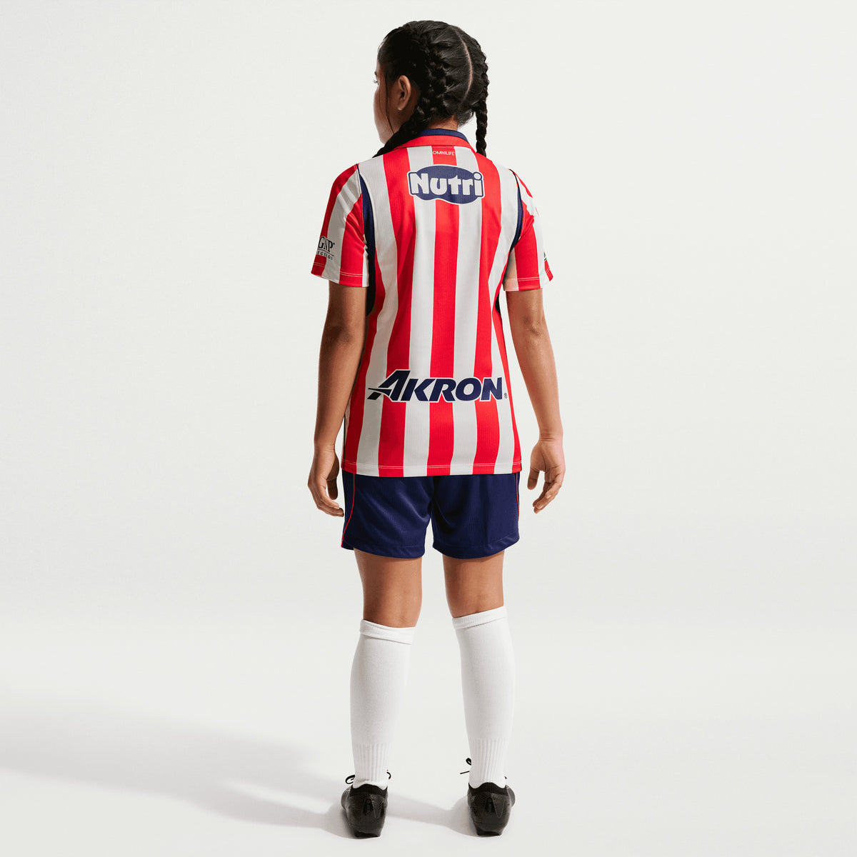 Nike Chivas 2026/27 Stadium Home Big Kids' Nike Dri-FIT Soccer Replica Jersey - White/Speed Red/Loyal Blue