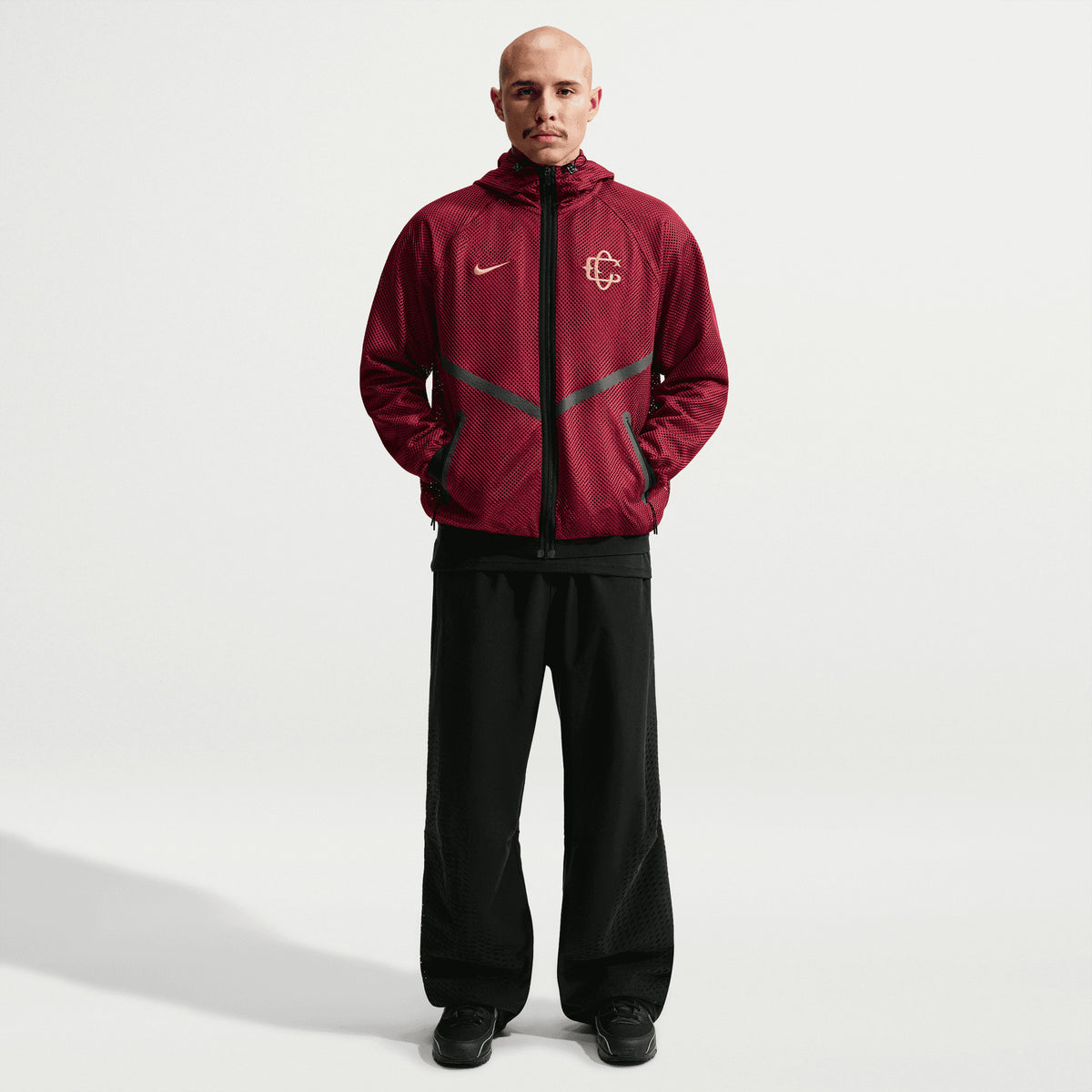 Nike Chivas Third Men's Soccer Anthem Jacket - Team Red/Black/Truly Gold