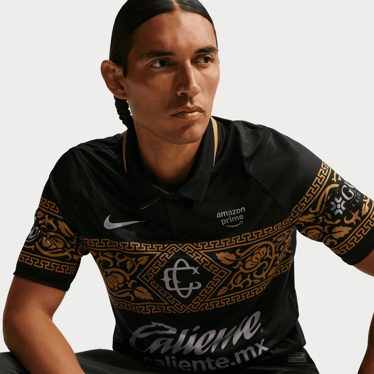 Nike Chivas 2026/27 Stadium Third Men's Dri-FIT Soccer Replica Jersey - Black/Truly Gold/Flt Silver/Flt Silver