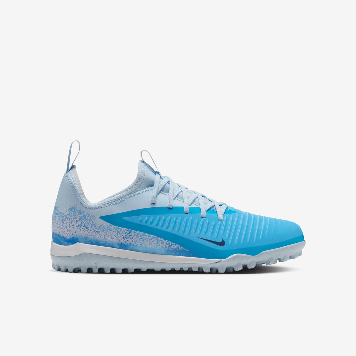 Nike Jr. Phantom 6 Low Academy Erling Haaland Big Kids' Turf Soccer Shoes - Baltic Blue/Blue Eclipse-Glacier Blue