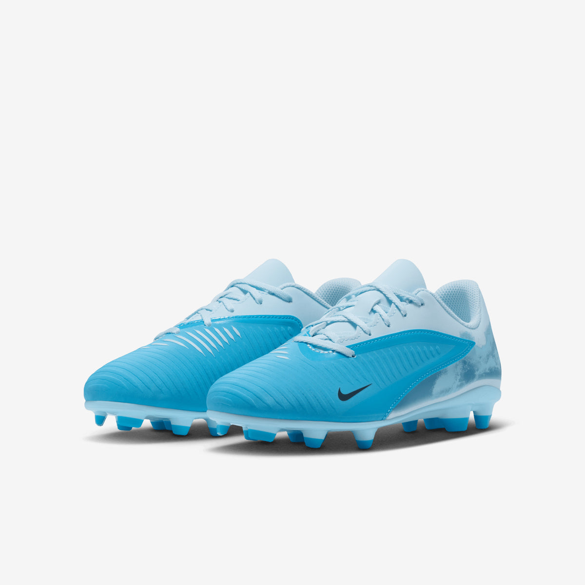 Nike Jr. Phantom 6 Low Club Erling Haaland Big Kids' Multi-Ground Soccer Cleats - Baltic Blue/Blue Eclipse-Glacier Blue