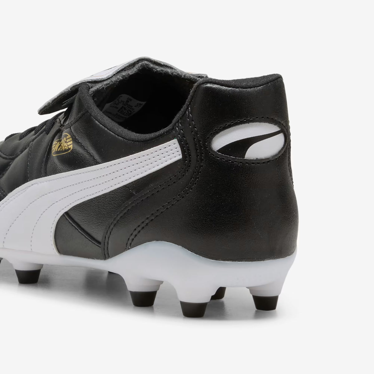 PUMA KING TOP Firm-Ground Low-Top Soccer Cleats - PUMA Black-PUMA White