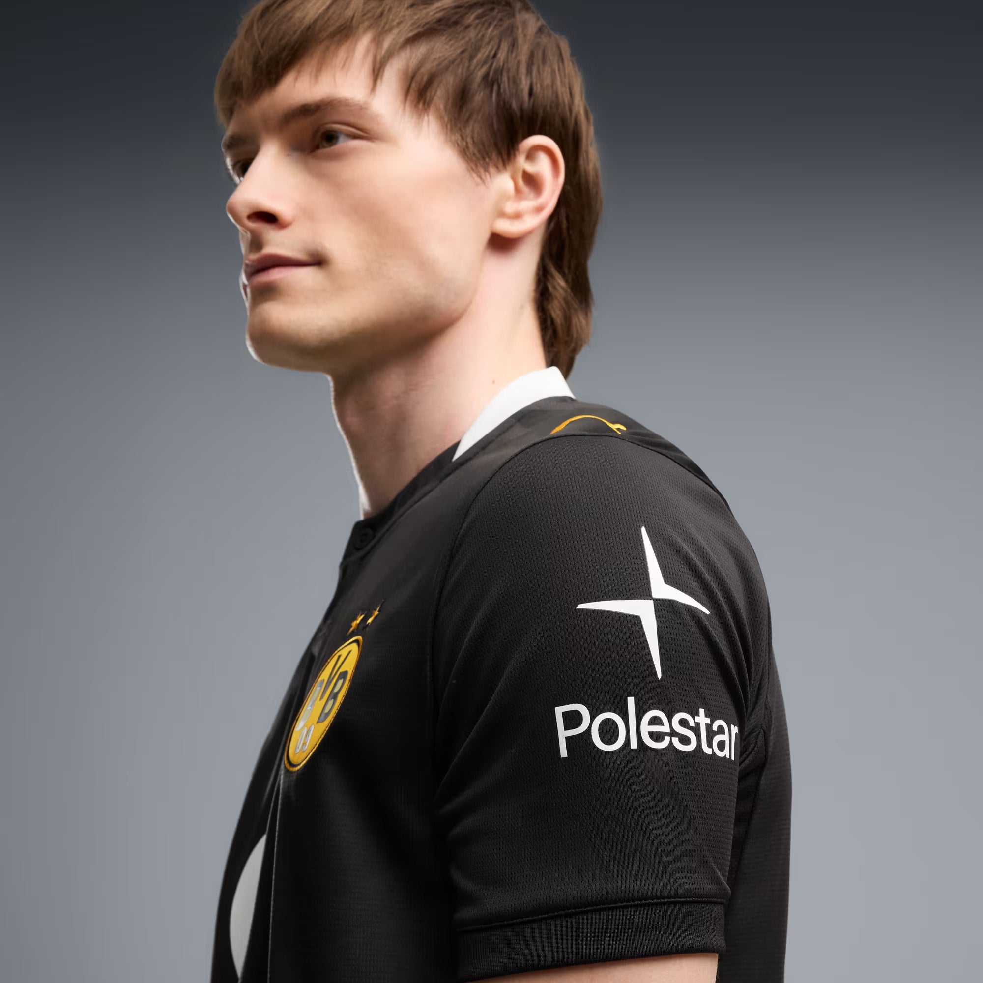 PUMA Borussia Dortmund (BVB) 2026/27 Stadium Away Men's Soccer Jersey - PUMA Black-Flat Dark Gray