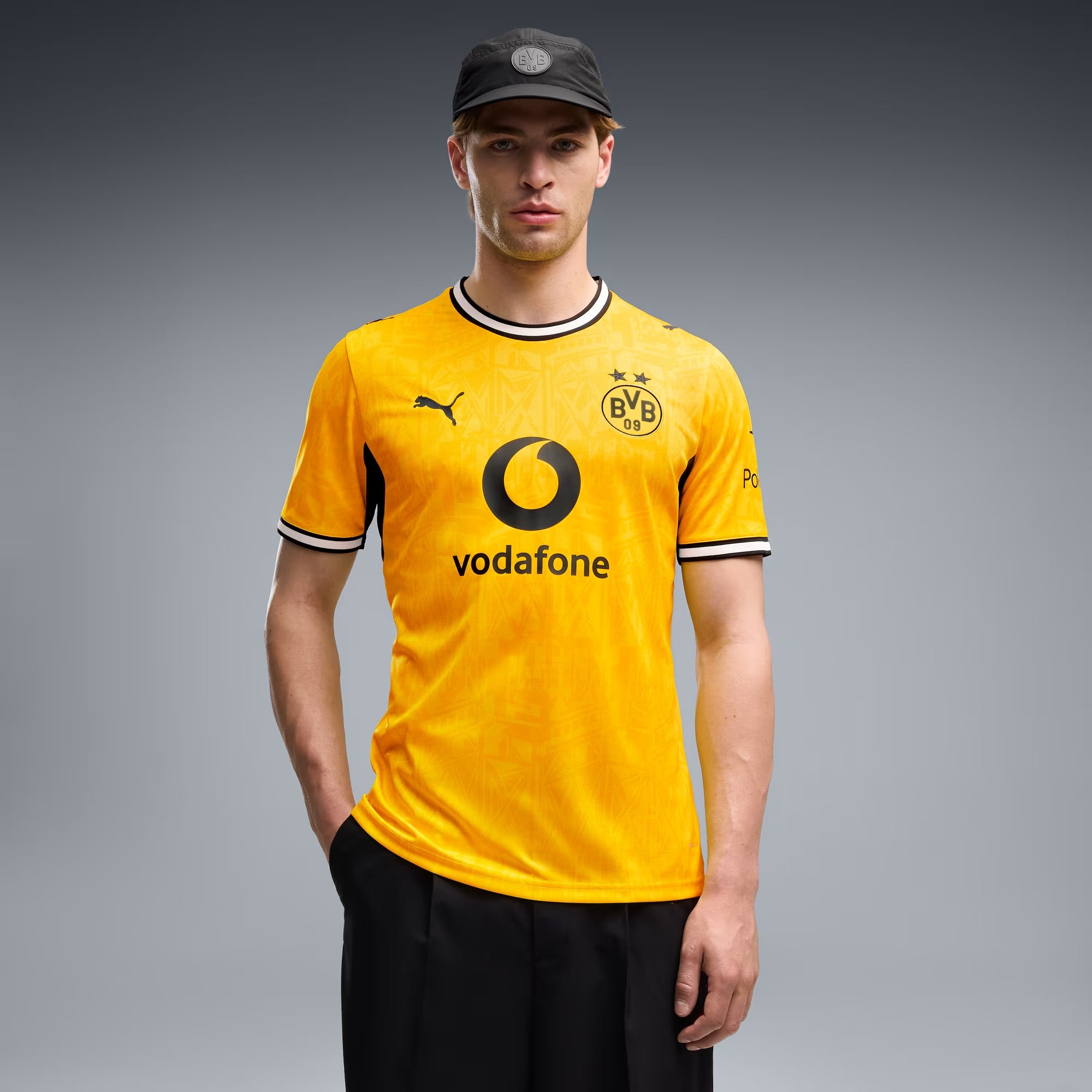PUMA Borussia Dortmund (BVB) 2026/27 Stadium Home Men's Soccer Jersey - Faster Yellow-PUMA Black