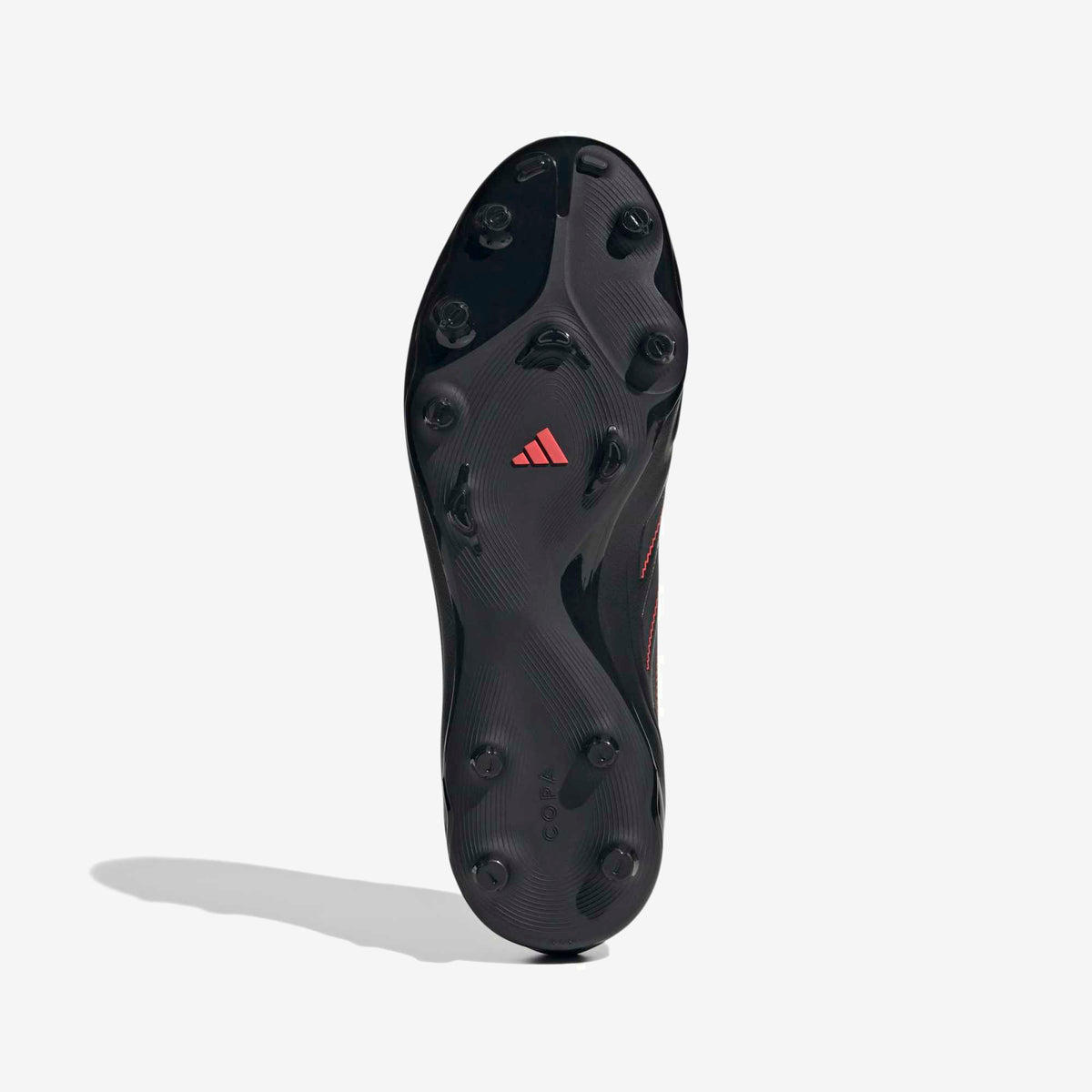 adidas Copa Pure 3 League Firm/Multi-Ground Low-Top Soccer Cleats - Core Black / Carbon / Lucid Red