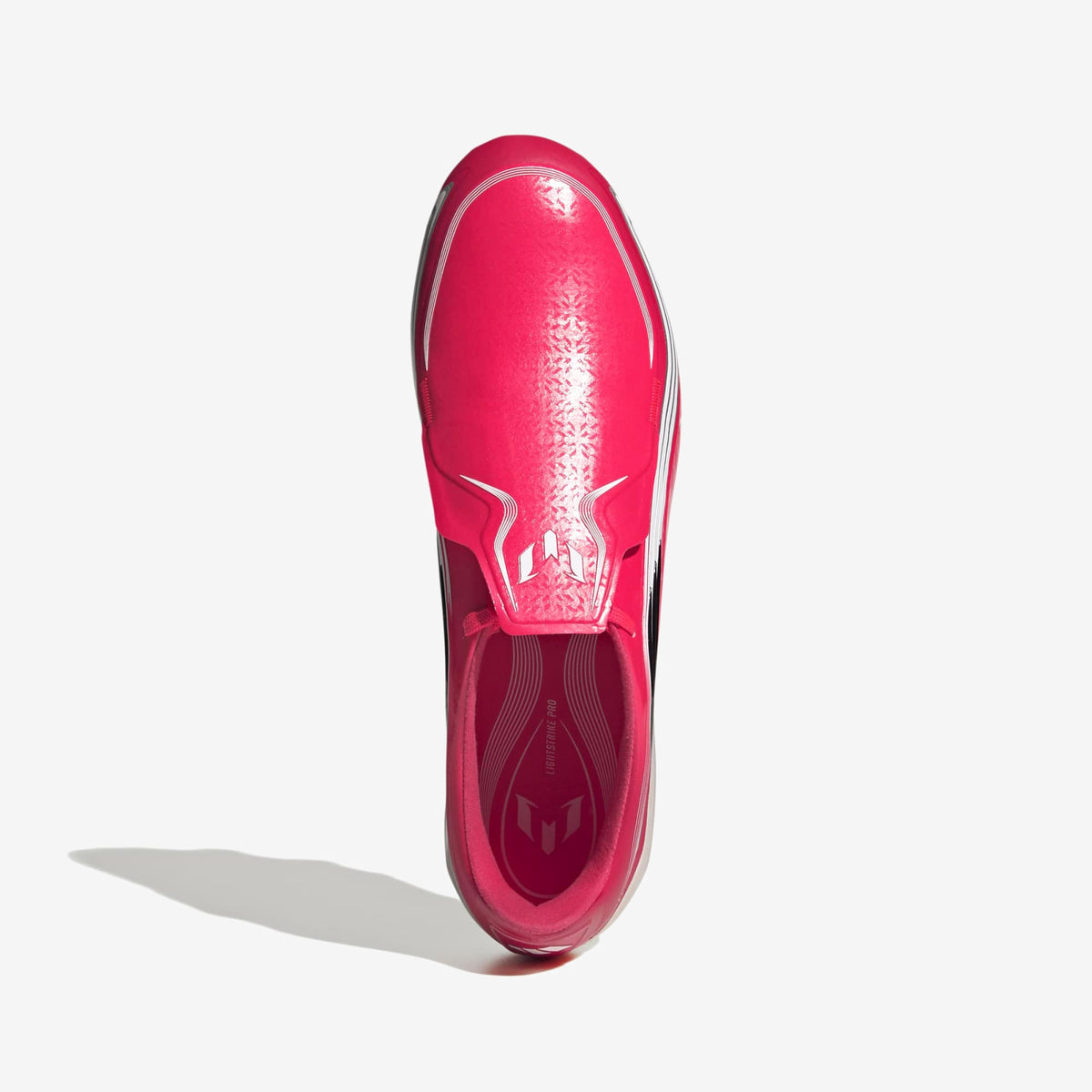 adidas F50 Messi Elite Firm-Ground Low-Top Soccer Cleats - Lucid Red / Core Black / Pure Ruby