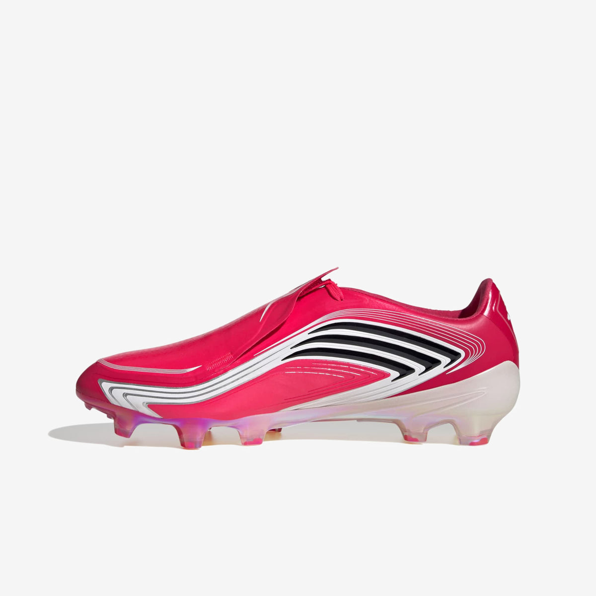 adidas F50 Messi Elite Firm-Ground Low-Top Soccer Cleats - Lucid Red / Core Black / Pure Ruby