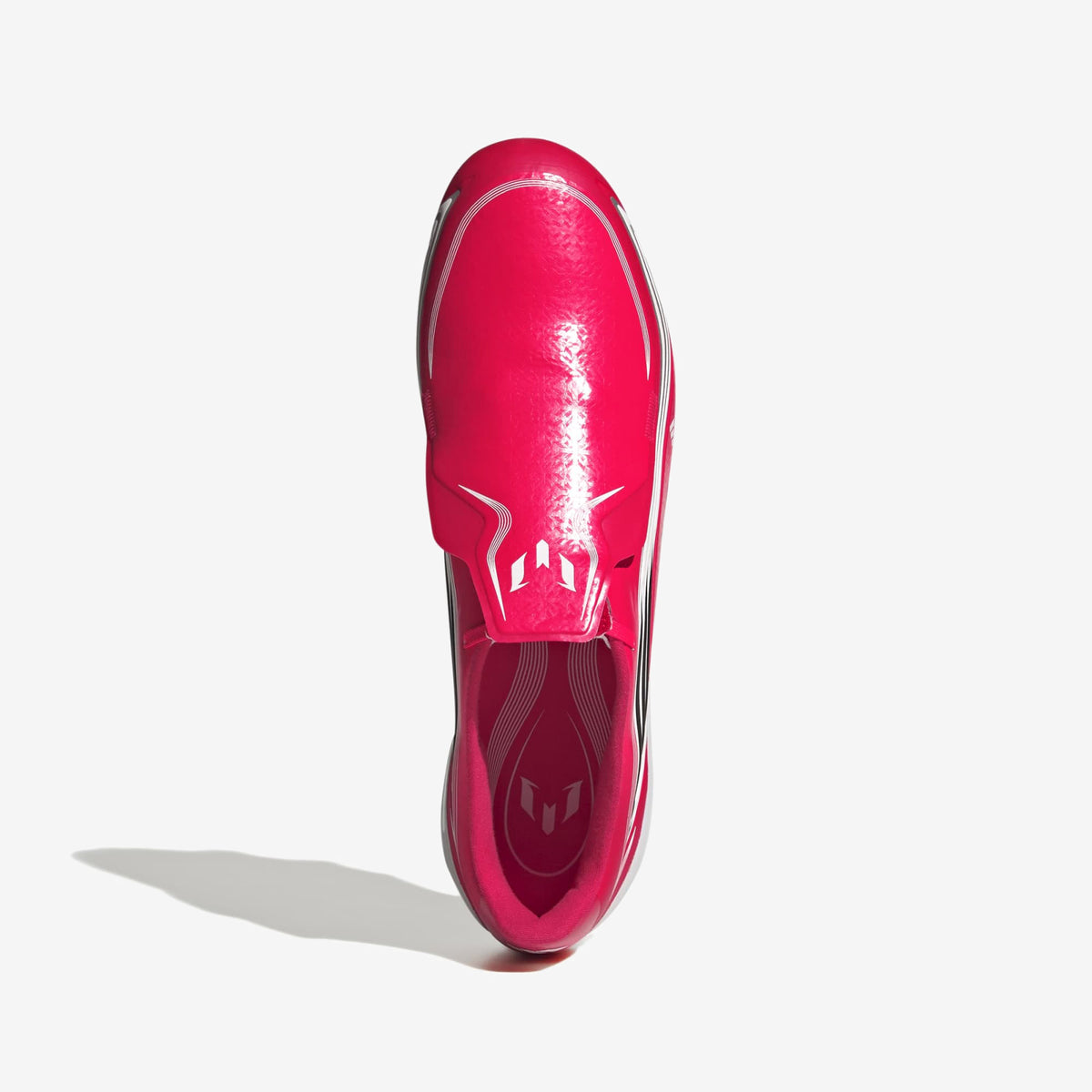 adidas F50 Messi League Firm-Ground Low-Top Soccer Cleats - Lucid Red / Core Black / Pure Ruby