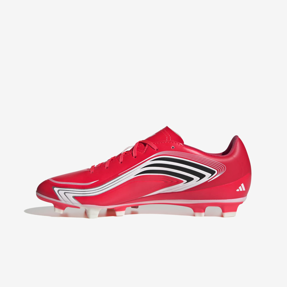 adidas F50 Messi Club Firm/Multi-Ground Low-Top Soccer Cleats - Lucid Red / Core Black / Pure Ruby