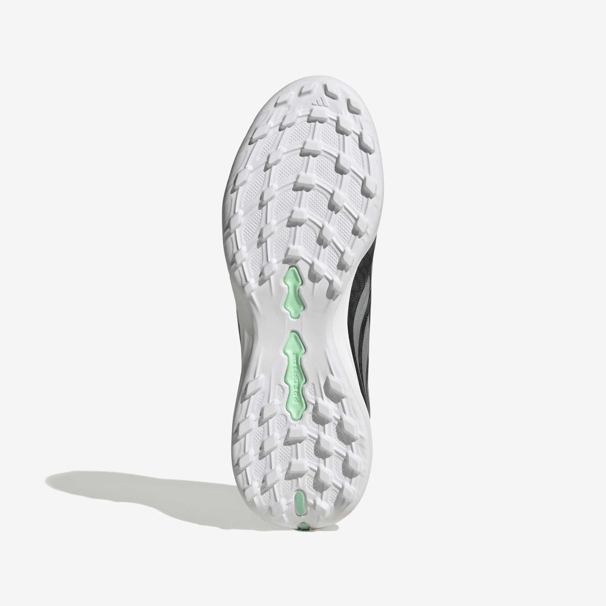 adidas Jr. Predator League Fold-Over Tongue Big Kids' Turf Low-Top Soccer Shoes - Core Black / Silver Met. / Pulse Mint