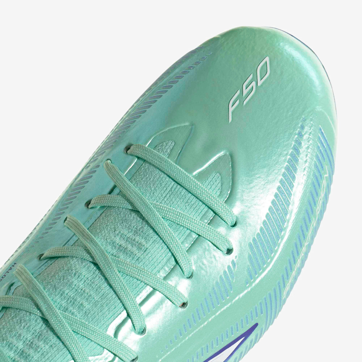 adidas F50 Sparkfusion Elite Firm Ground/Artificial Grass High-Top Soccer Cleats - Clear Mint / Ftwr White / Solar Purple